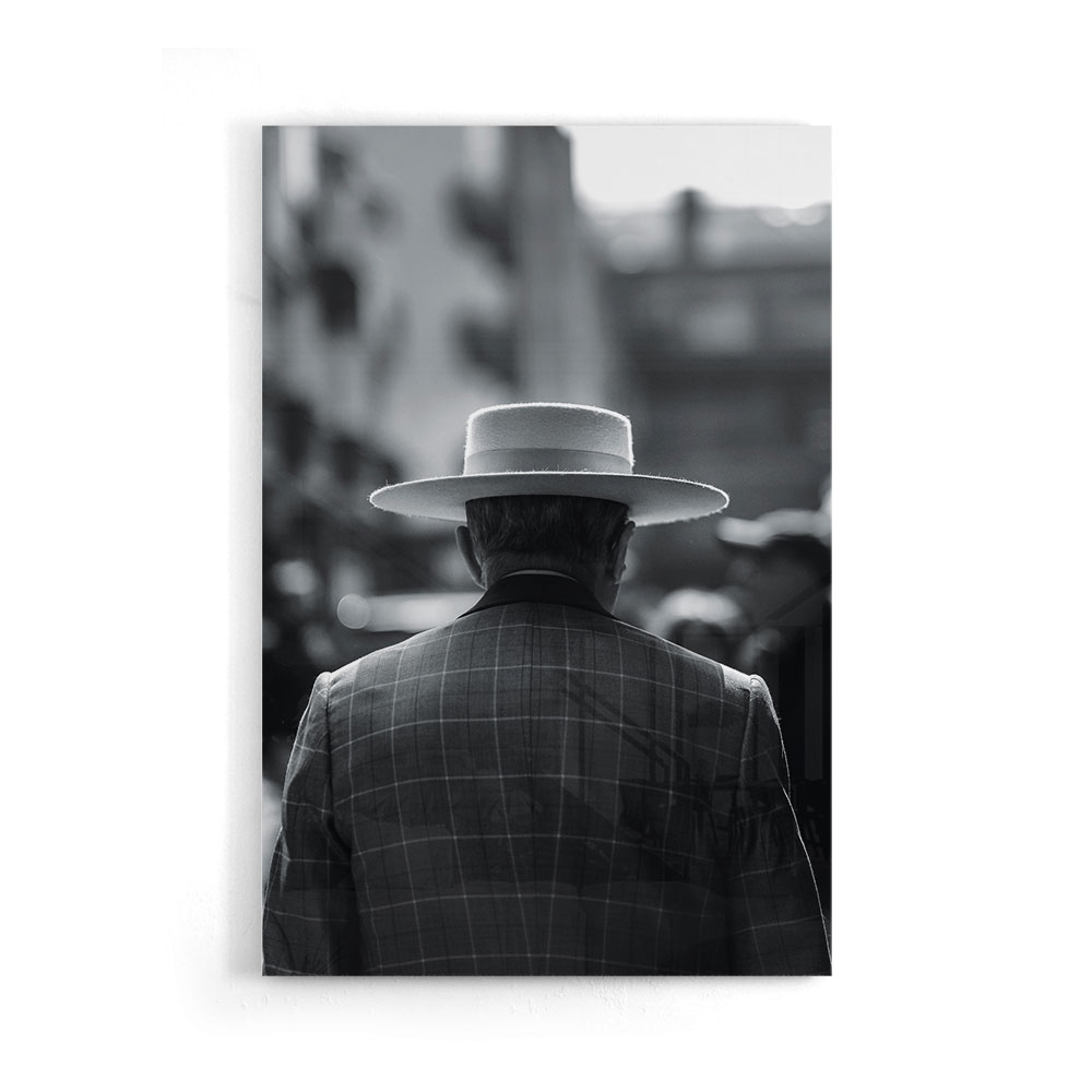 Walljar acryglas schilderij - Classy Men Acryglas schilderij - 150 x 225 cm