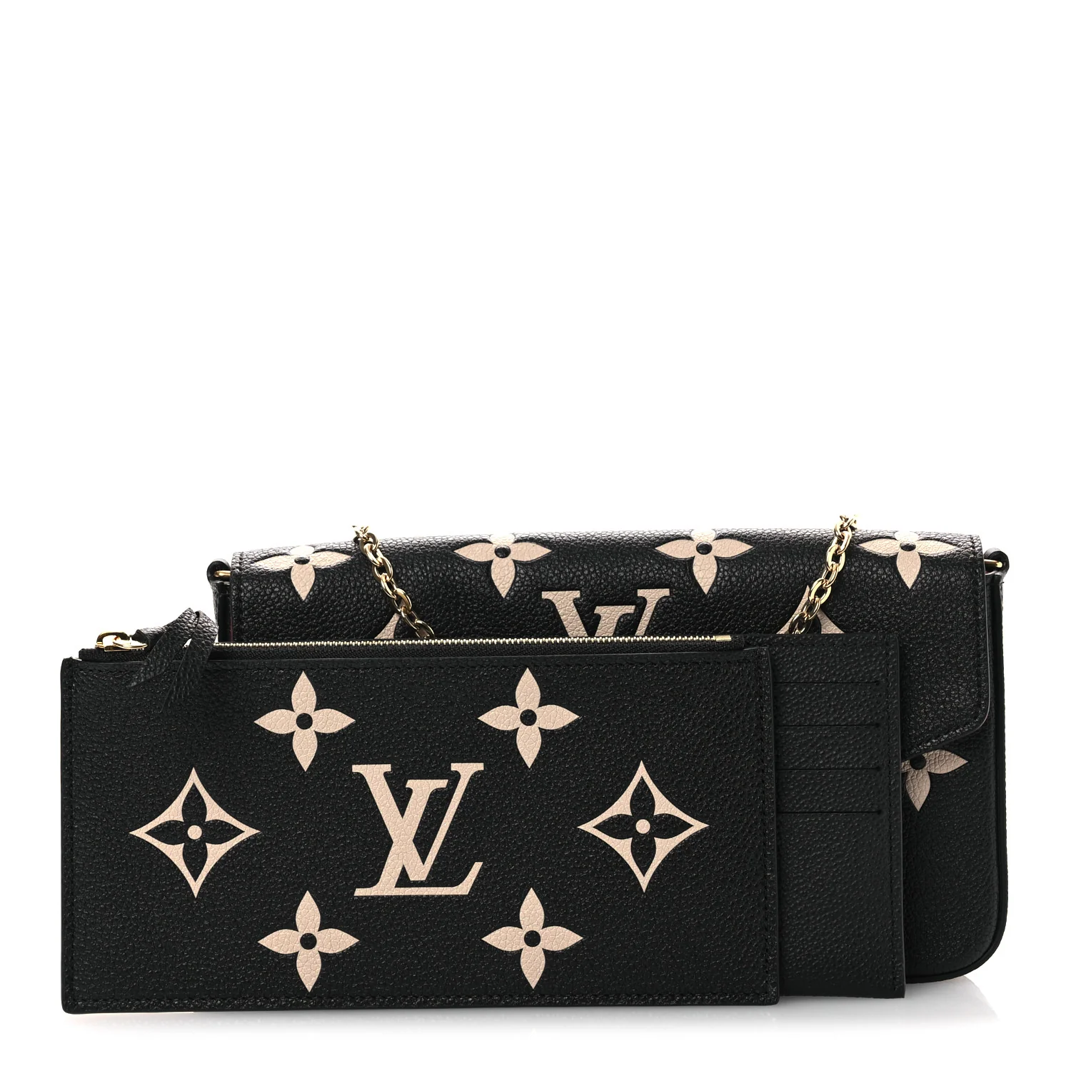 Empreinte Monogram Giant Felicie Pochette Black Beige - Top Club