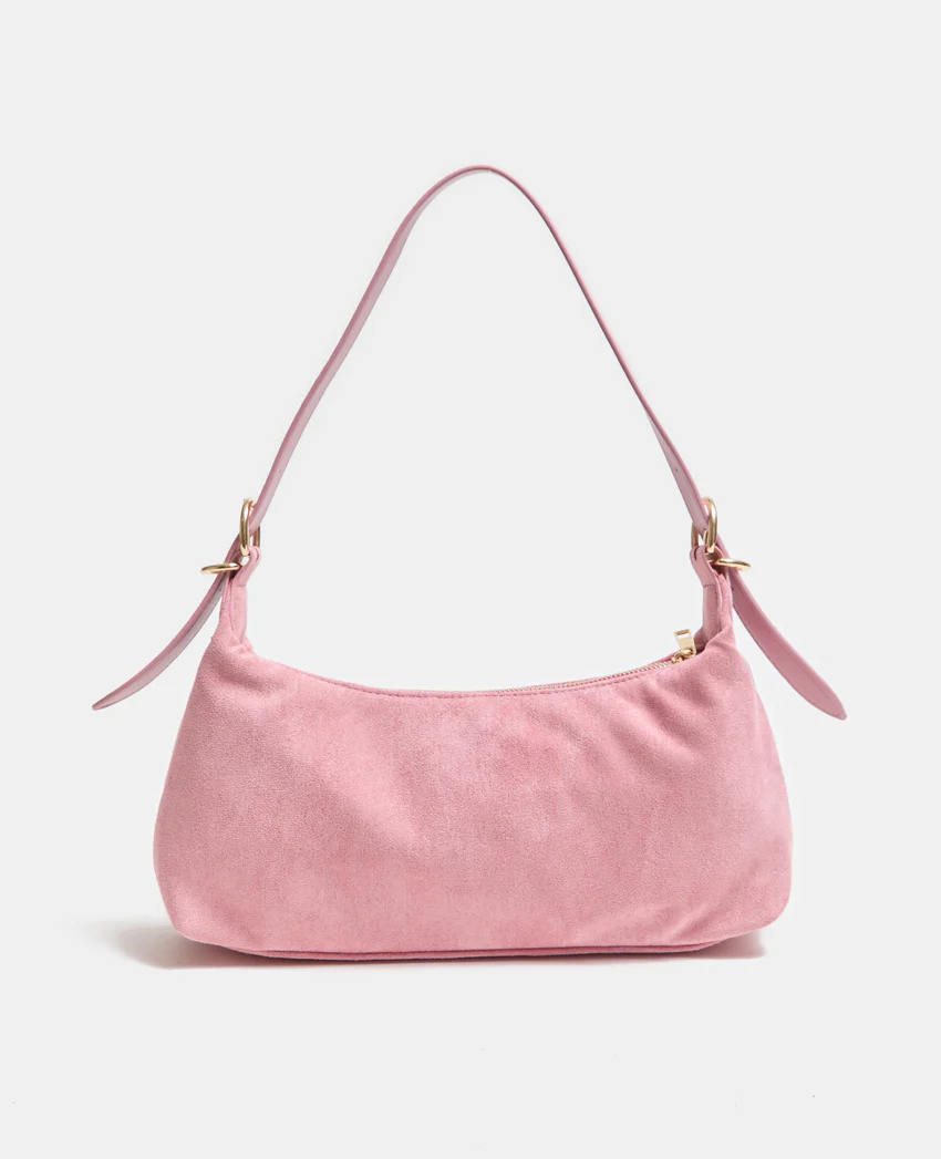 Pimkie Sac baguette en suédine porté épaule