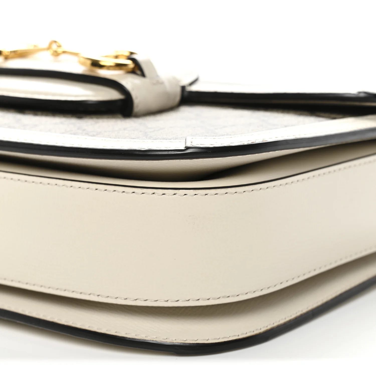 GG Supreme Monogram Horsebit 1955 Shoulder Bag Beige Mystic White - Top Club