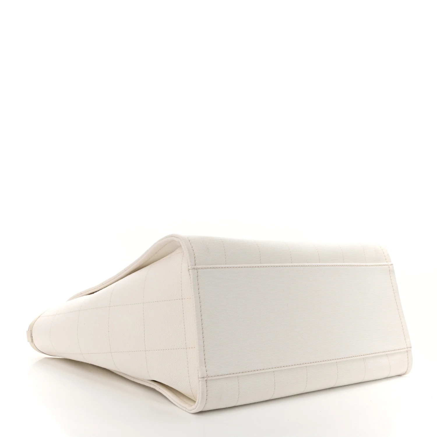 Cotton Medium Deauville Tote White - Top Club