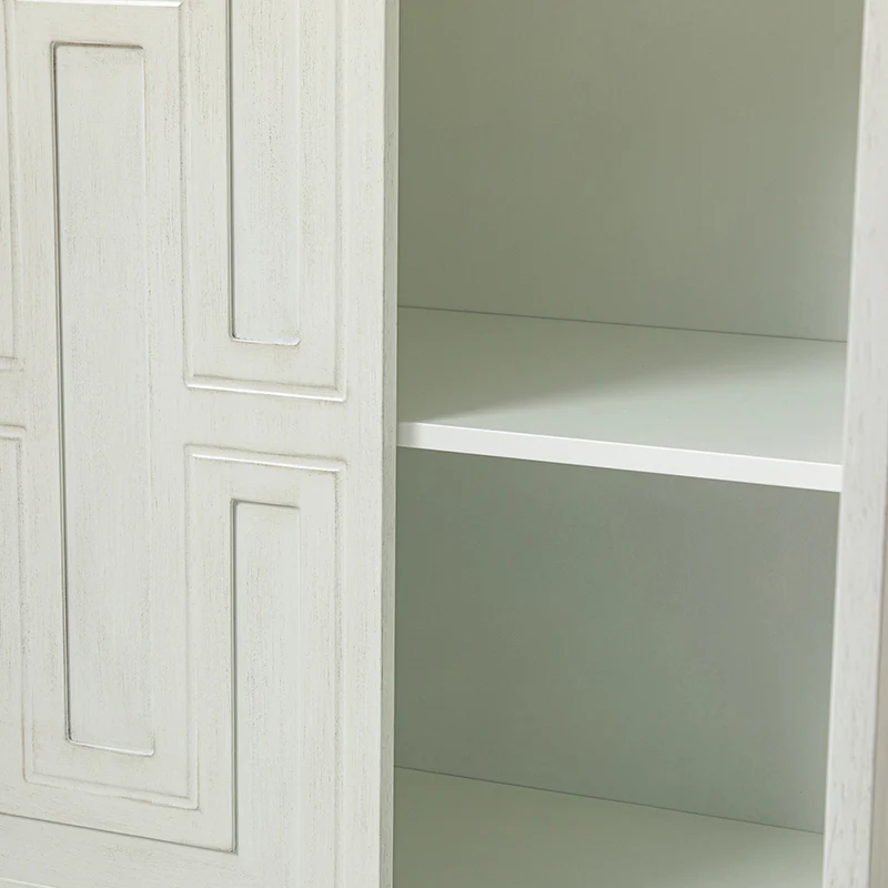 Amy 58" Wide Storage Sideboard with Solid Wood Legs