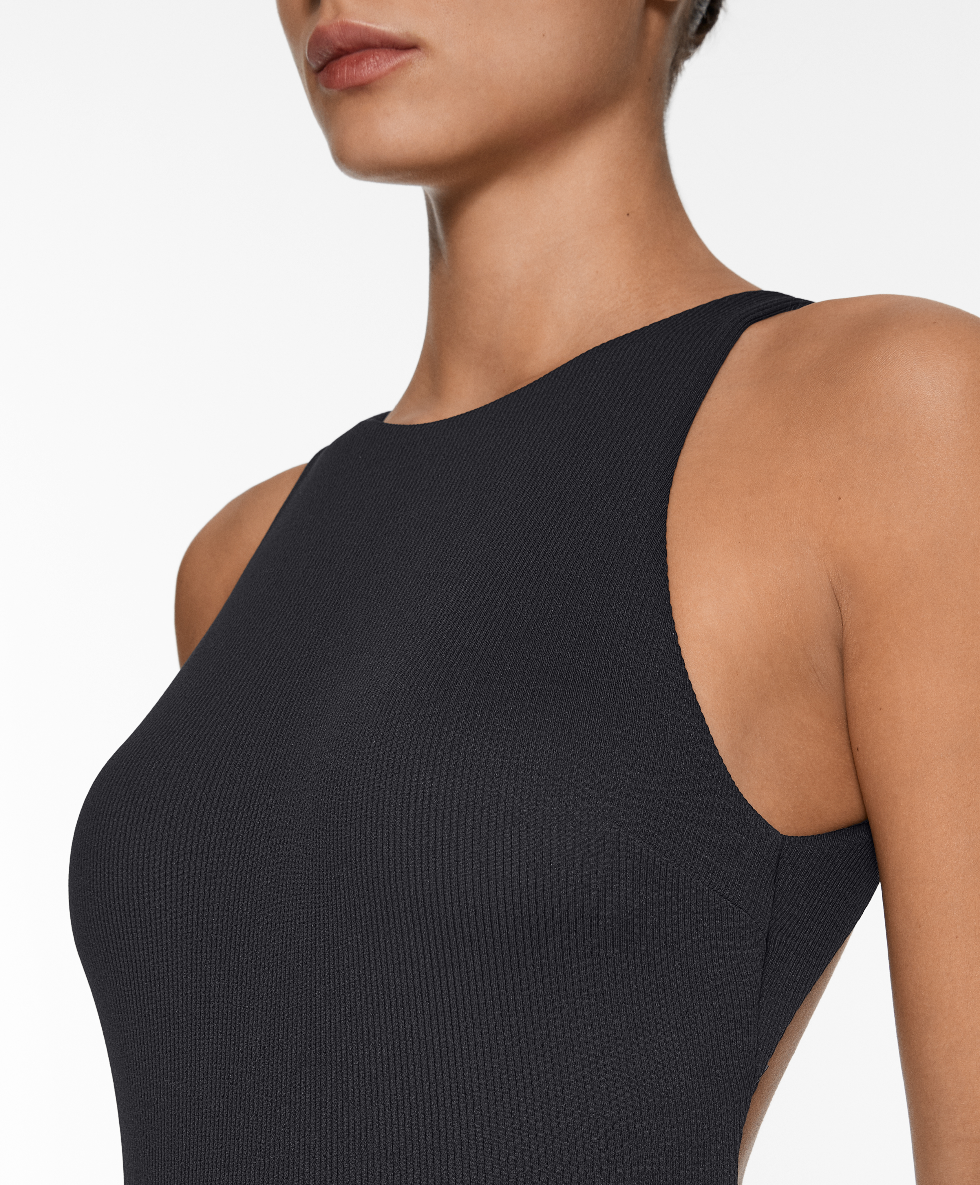 OYSHO Rib halter swimsuit