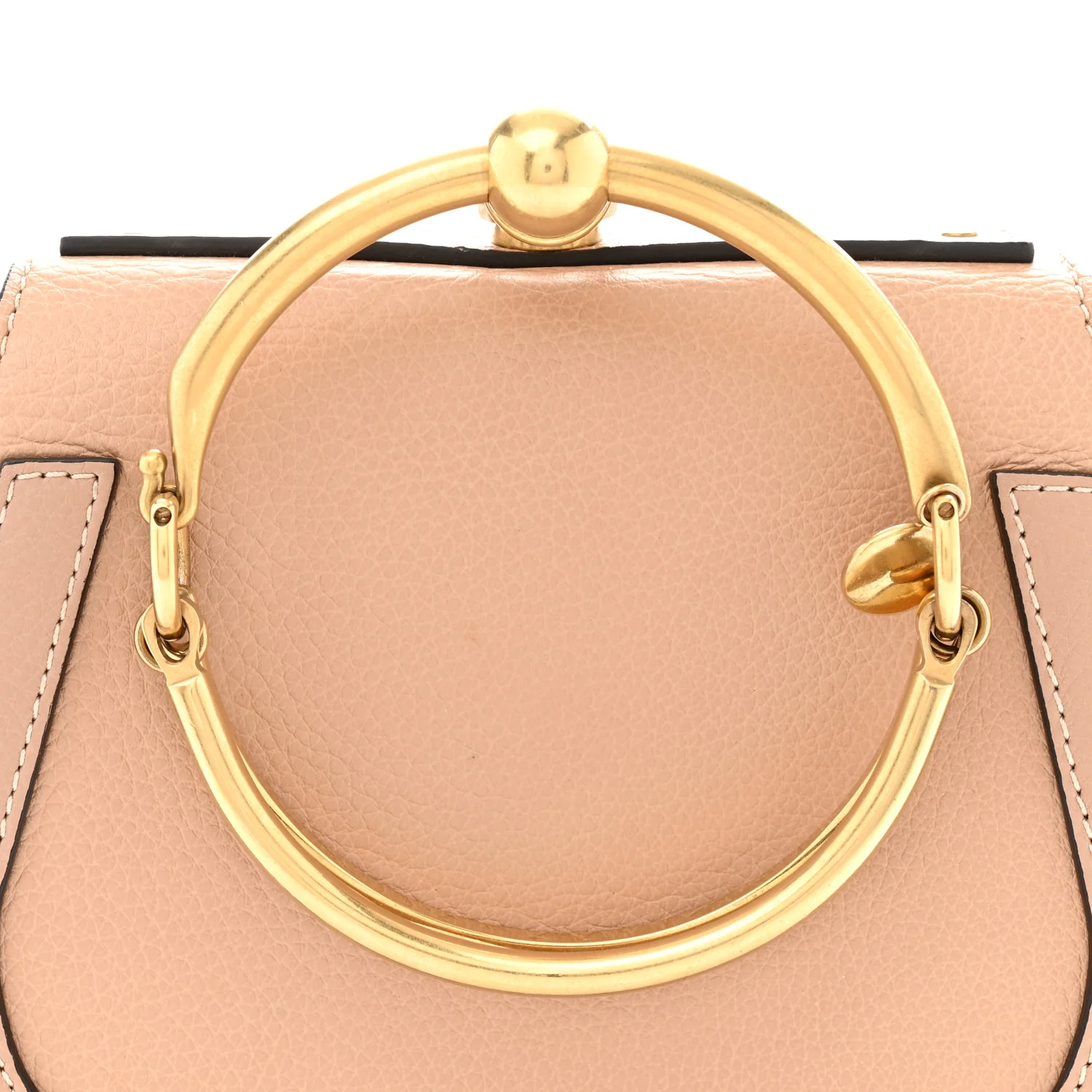 Calfskin Suede Small Nile Bracelet Bag Biscotti Beige - Top Club