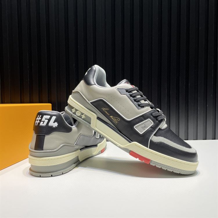 LOUIS VUITTON TRAINER BLACK GREY- LVS029 - Sneaker Replica Workshop