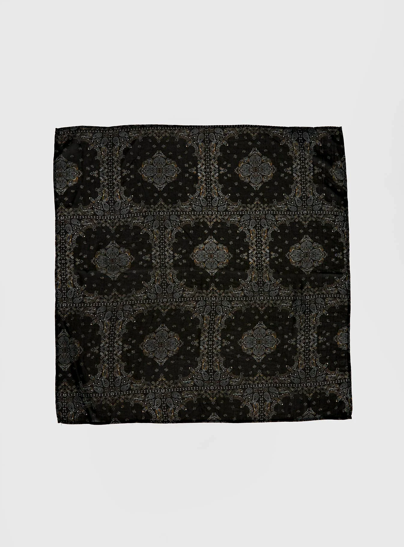 Solara Scarf Black Paisley