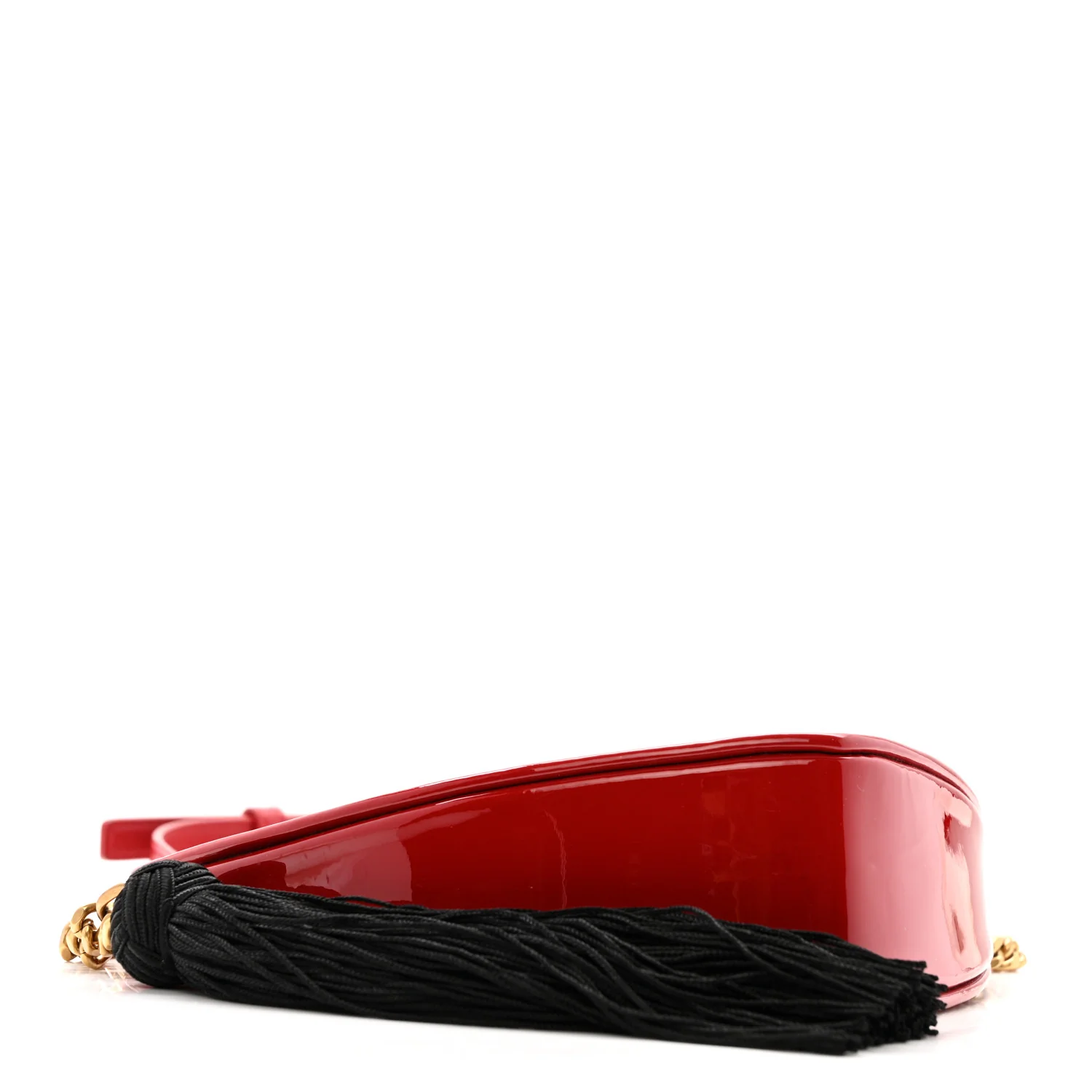 Patent Heart Monogram Crossbody Red - Top Club