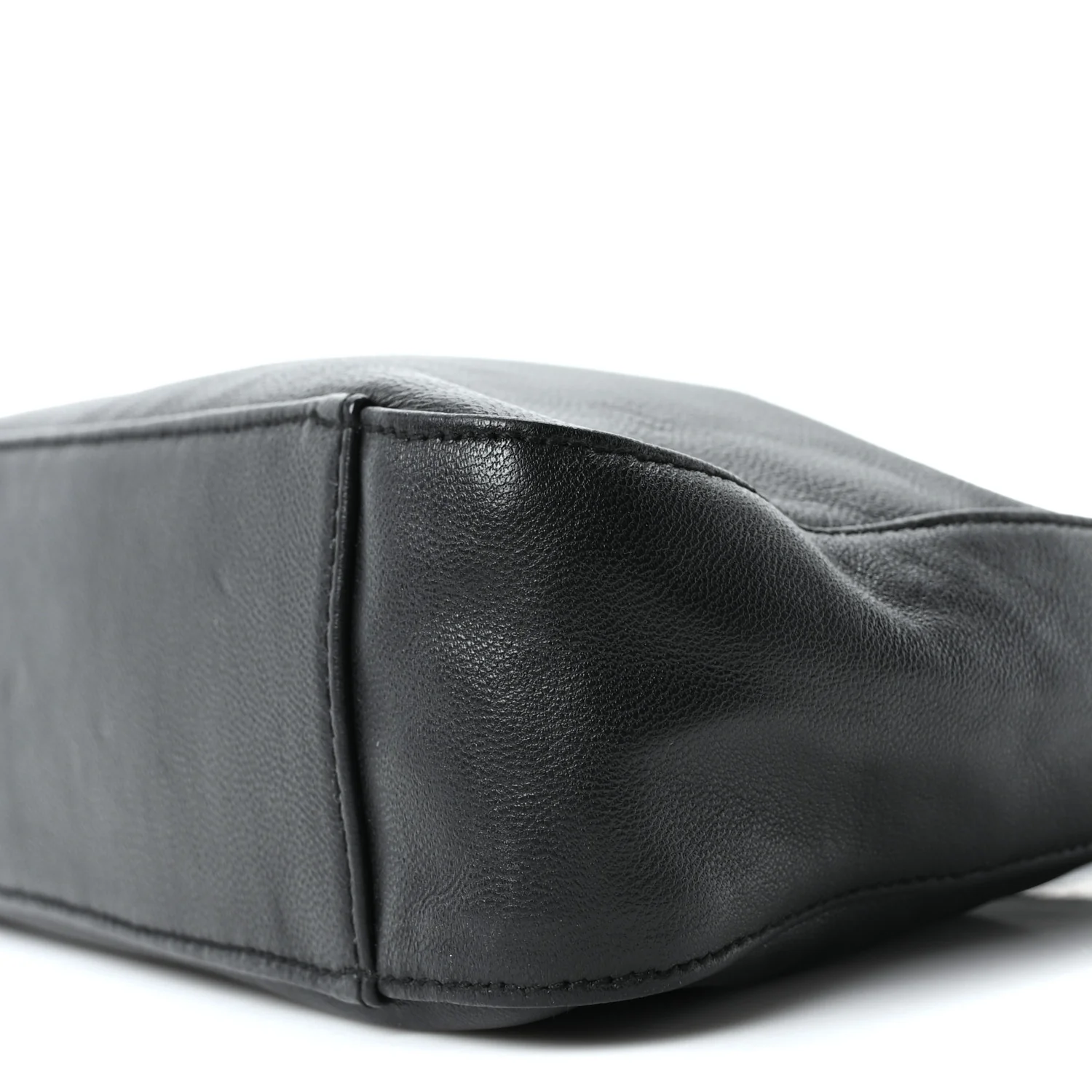 Nappa Mini Triangle Hobo Black - Top Club