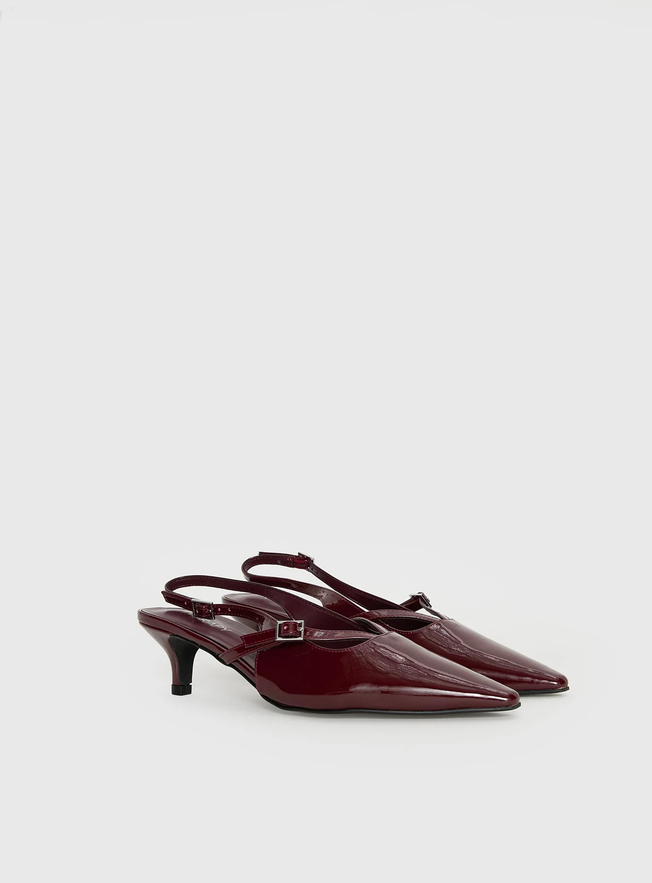 Therapy Irving Slingback Heels Burgundy