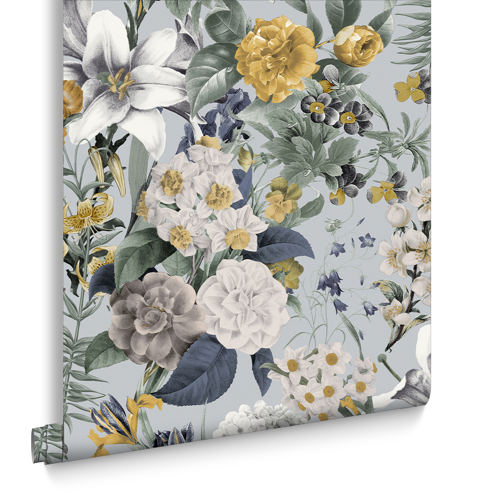 Graham & Brown  vliesbehang  Glasshouse Flora Sky Graham & Brown  vliesbehang  Glasshouse Flora Sky