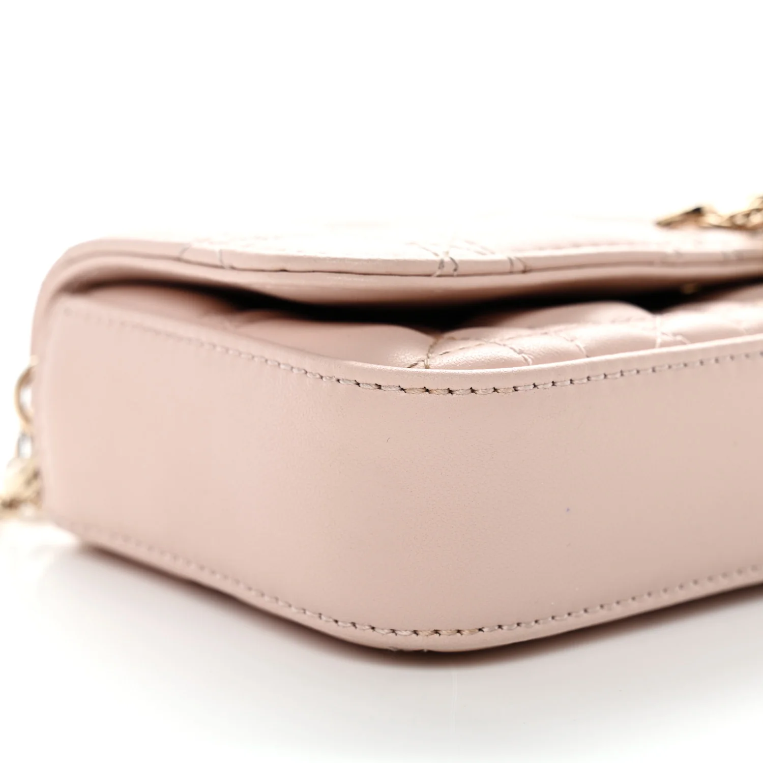 Lambskin Cannage Dior Talk Phone Pouch Rose Poudre - Top Club