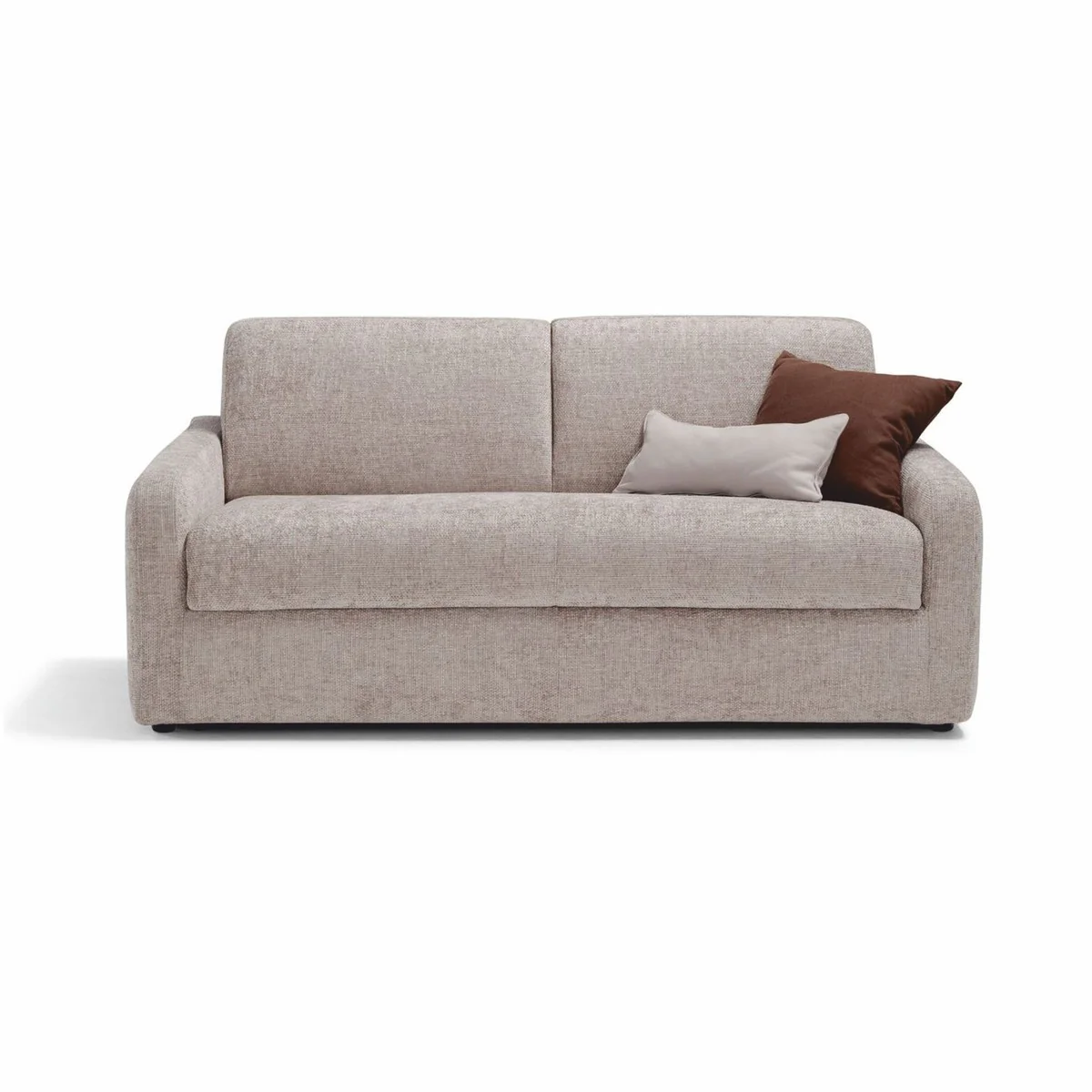 Luxury sofa bed gray 207 cm - fold-out living room sofa