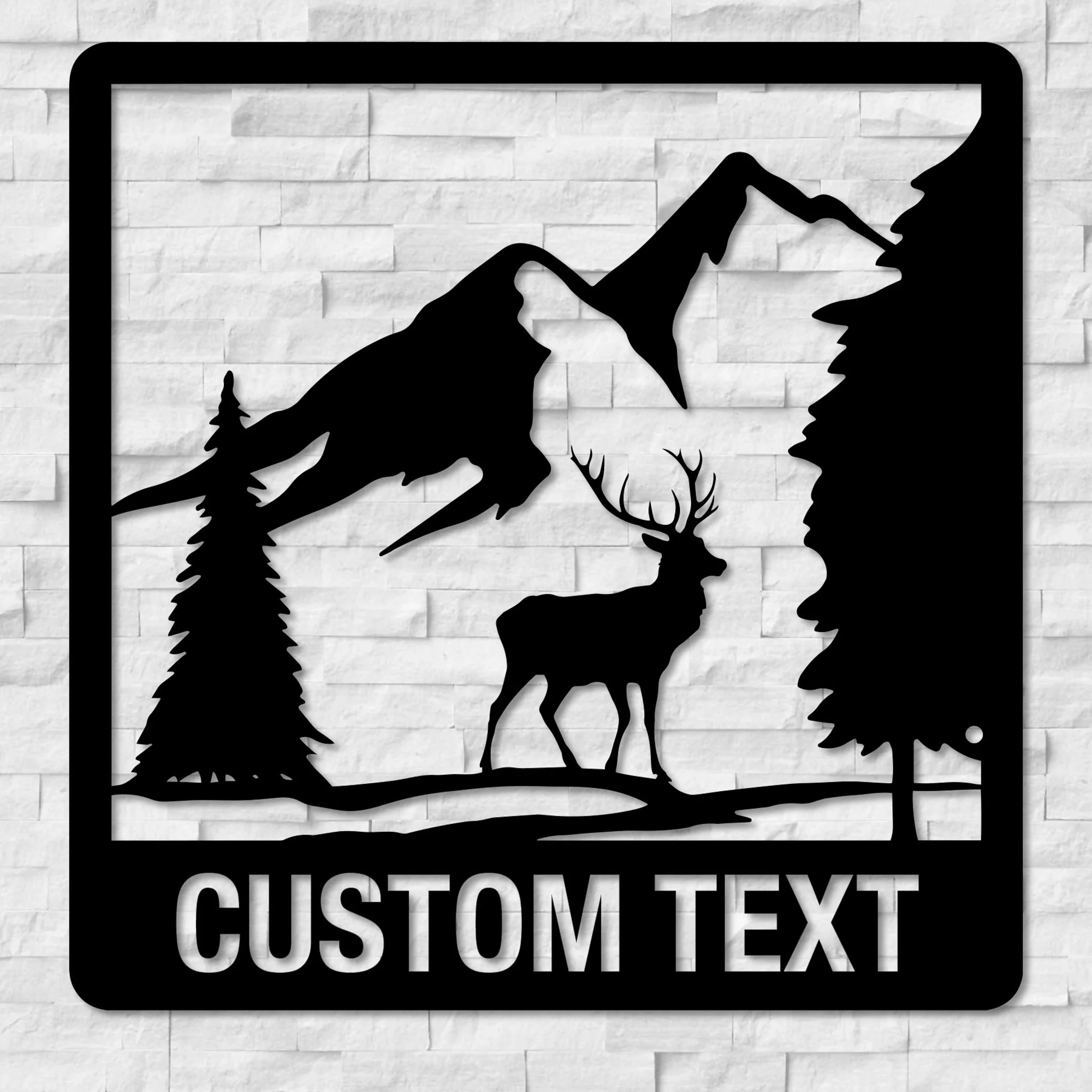Custom Outdoors Mountain Scene Metal Wall Art - Alvarez Pro Painting LLC