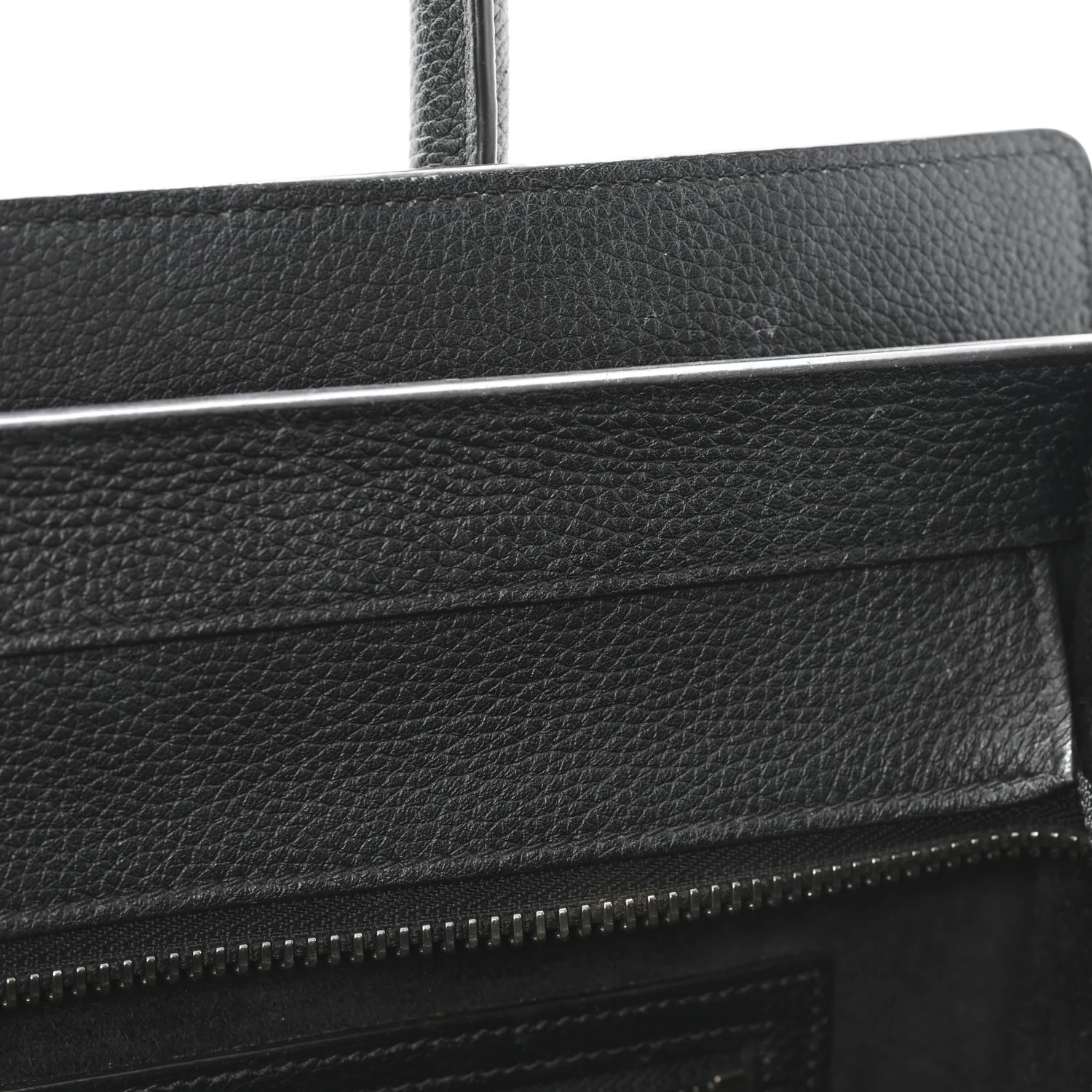 Drummed Calfskin Mini Luggage Black - Top Club