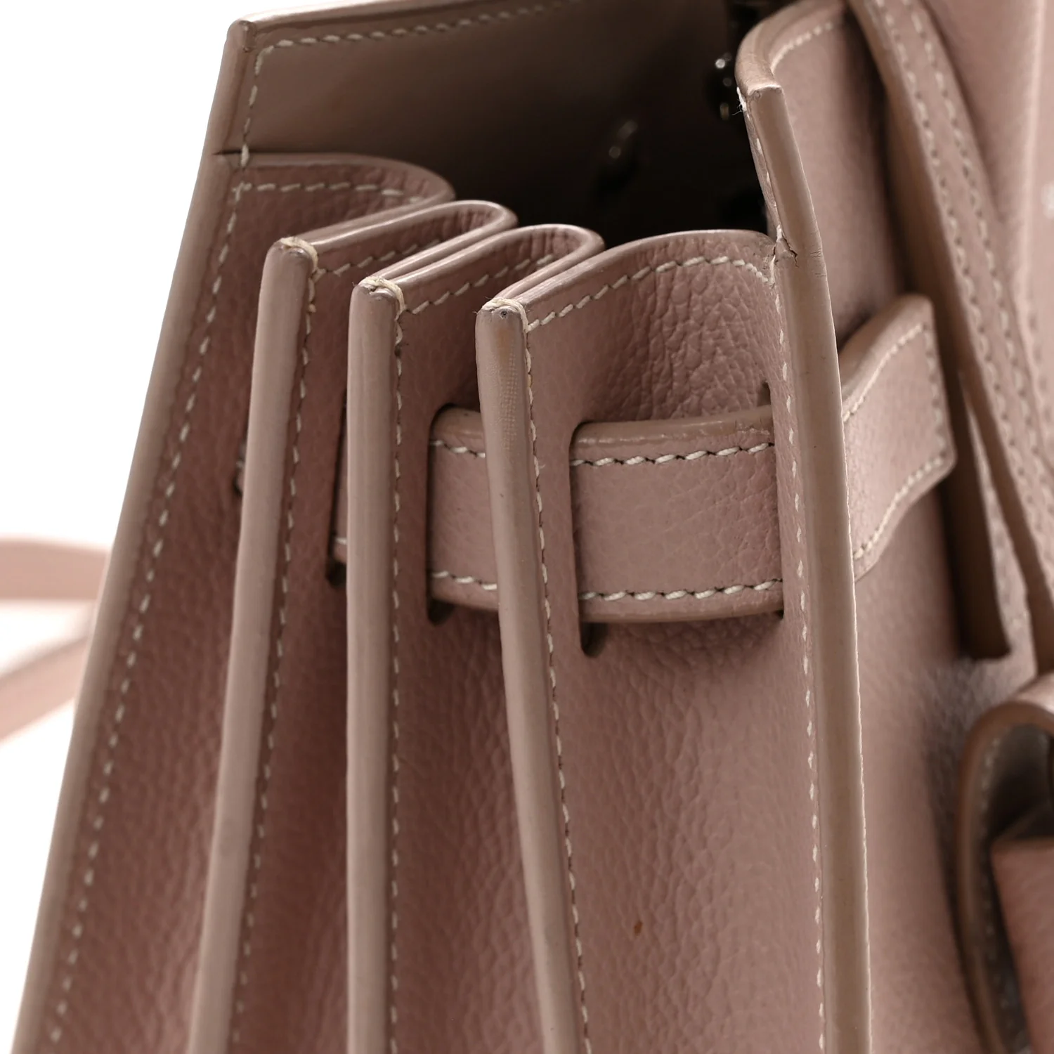 Grained Calfskin Nano Sac De Jour Pale Blush - Top Club