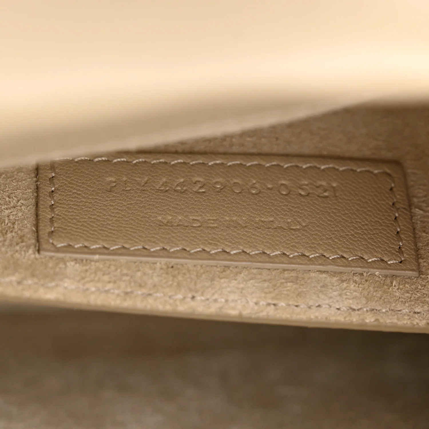 Suede Calfskin Medium Monogram Sunset Dark Beige - Top Club