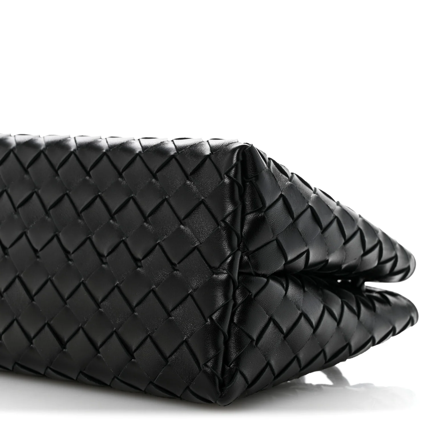 Nappa Intrecciato Small East West Andiamo Shoulder Bag Black - Top Club