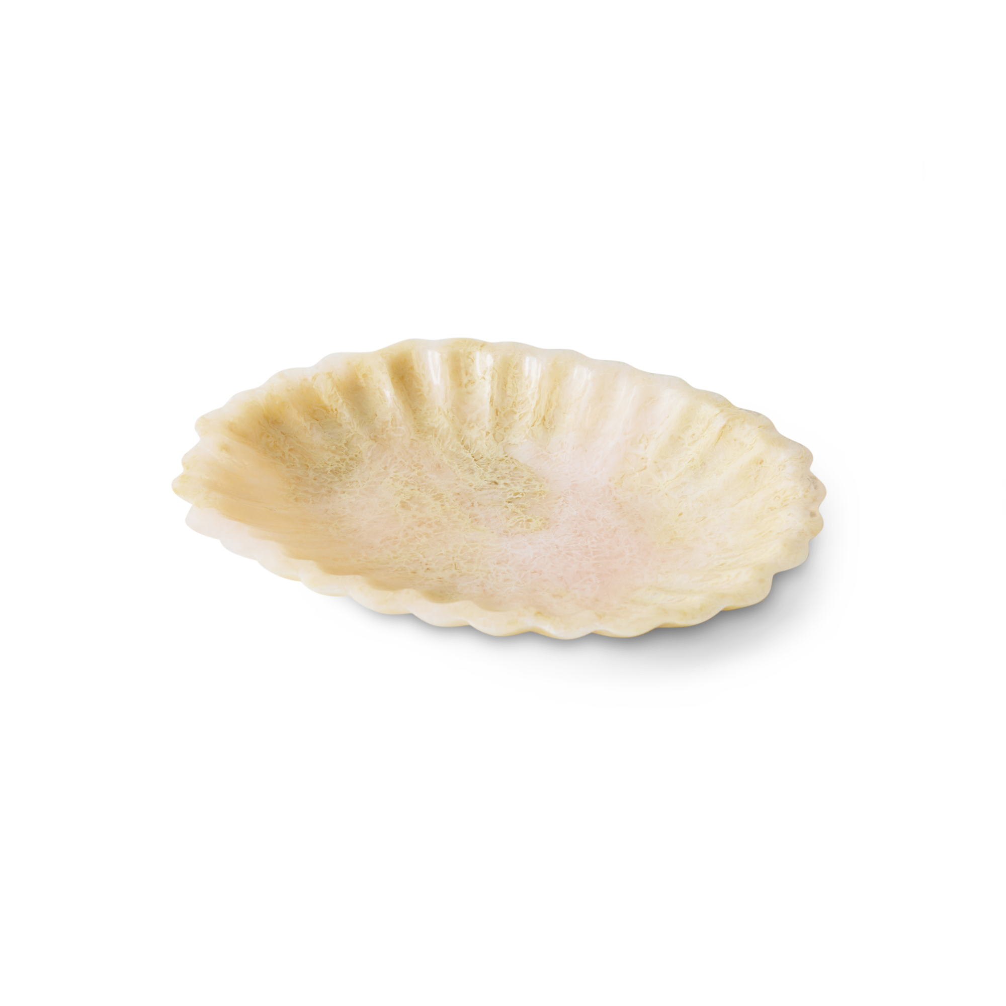 New classics serveerschaal resin ivory