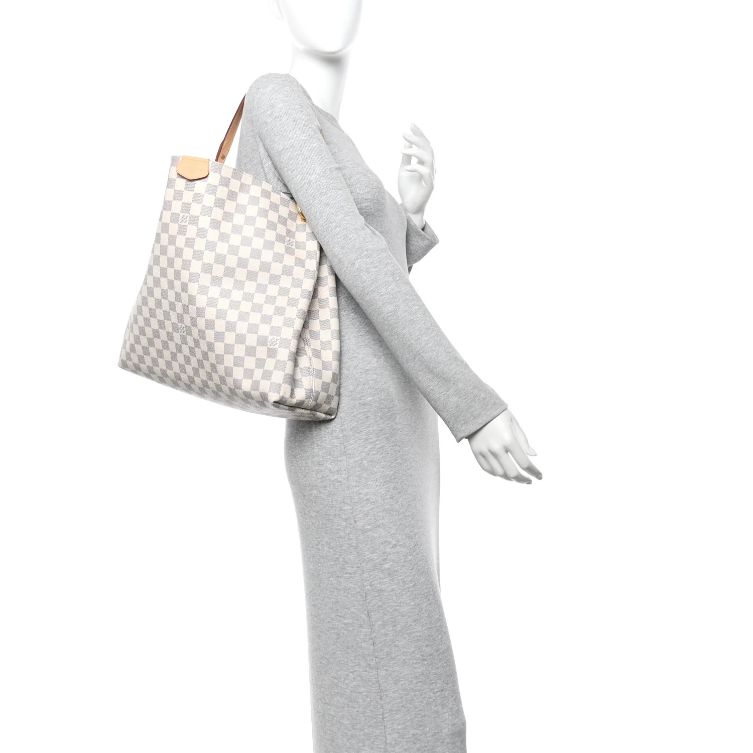Damier Azur Graceful MM Rose Ballerine