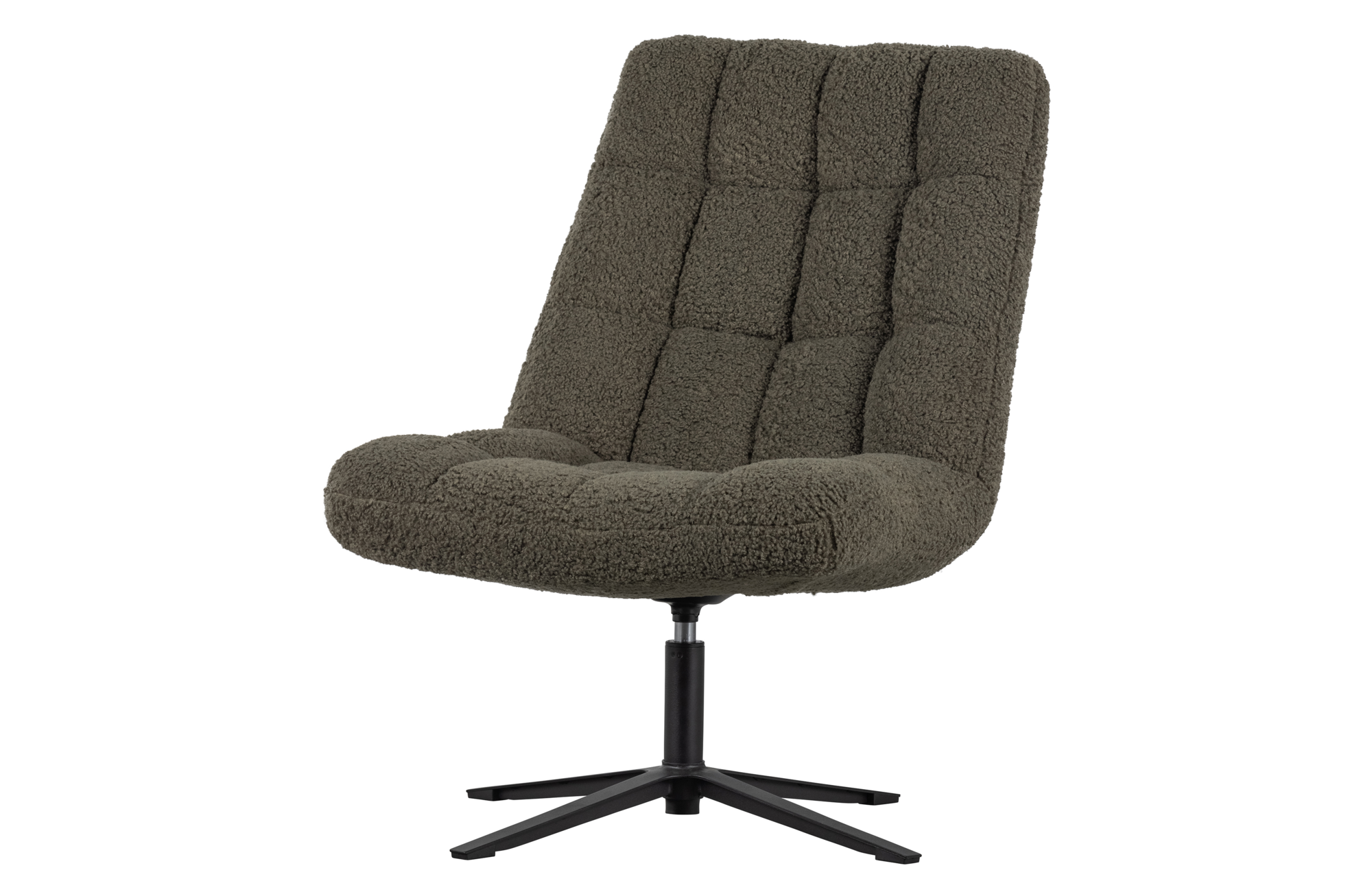 WOOOD draaifauteuil Job Draaifauteuil Job - Teddy - Groen