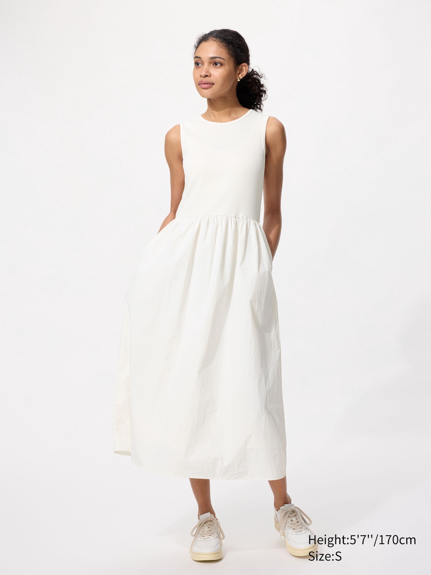 Combination Sleeveless Dress
