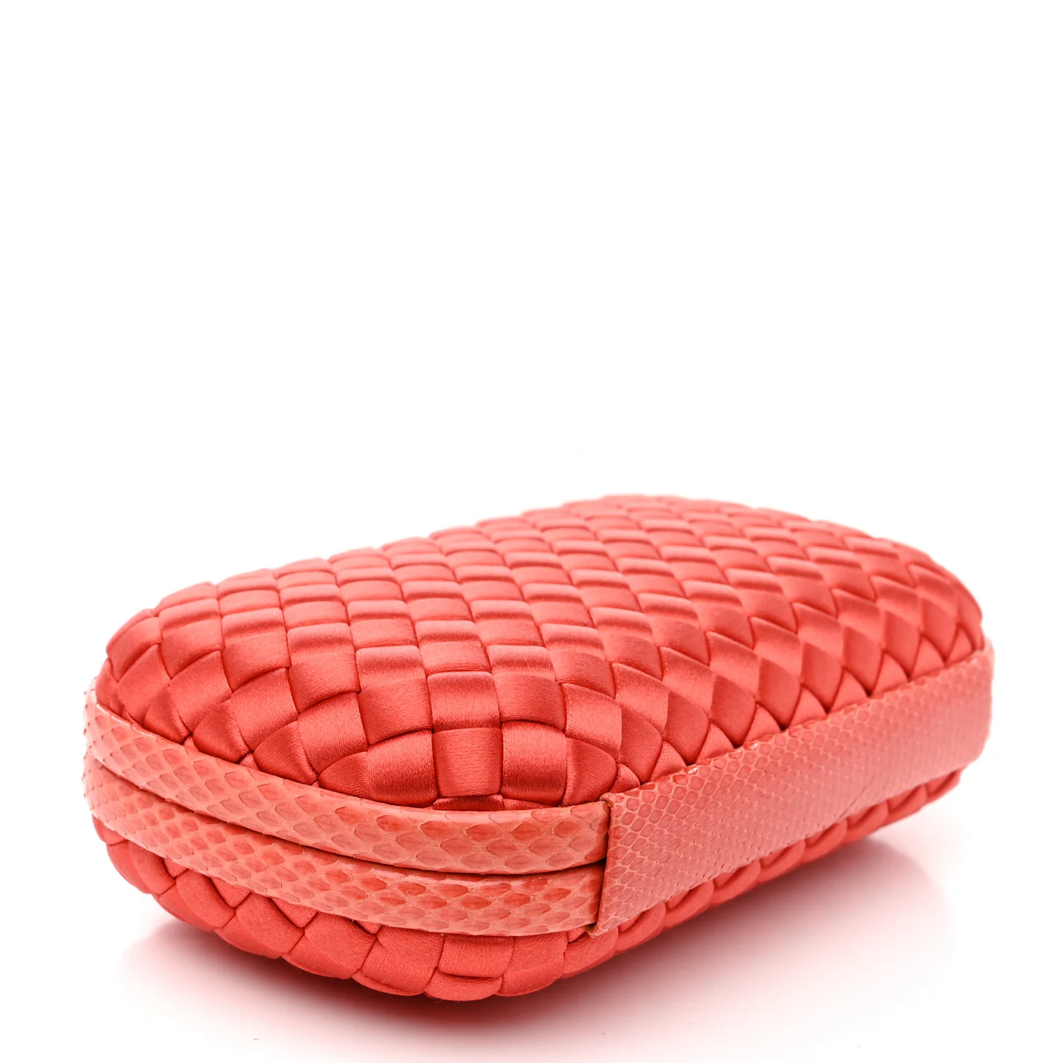Satin Intreccio Impero Ayers Knot Clutch Magma - Top Club