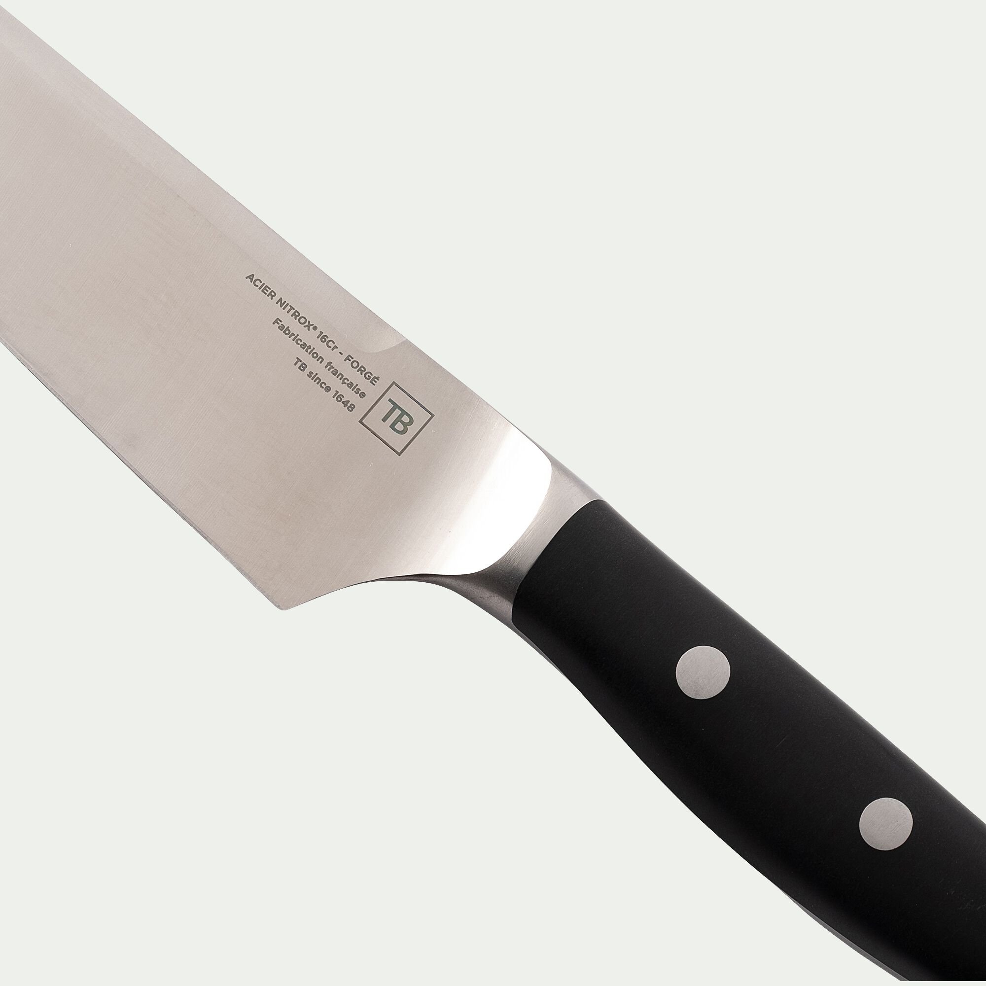 SIDONIE - Couteau forgé de cuisine avec lame de 20cm en acier inoxydable