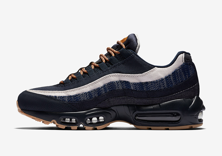 Air Max 95 Premium  Denim Dark Obsidian Gum  538416-400 - Sneaker Replica Workshop