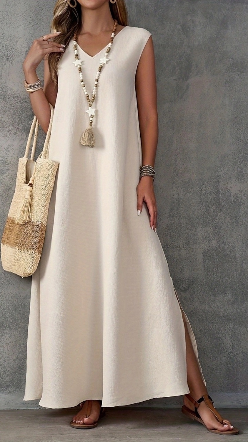 Women's Elegant Long A-Line Dress - Nordfashionstorm - Women's Clothing, Fashion for You - Nordfashionstorm.com