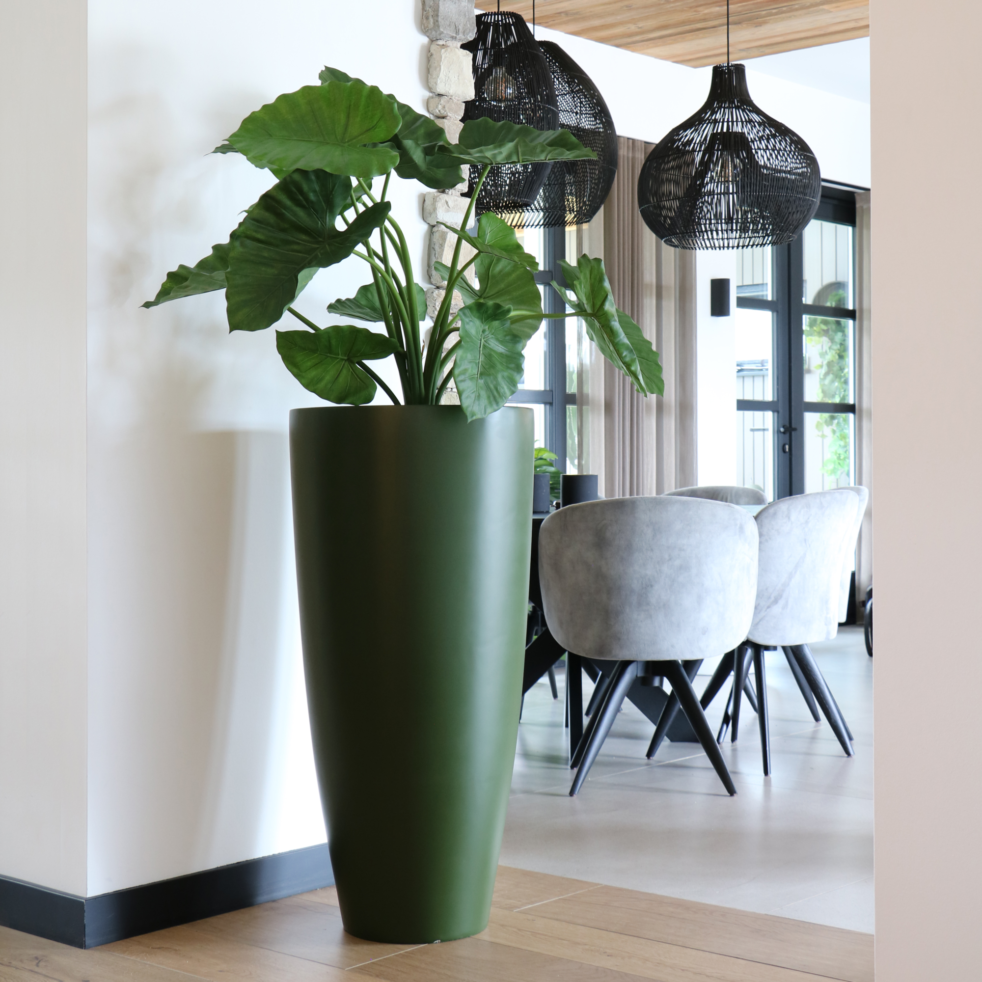 Plantenpot Kentucky L green Ø47 x H100 cm