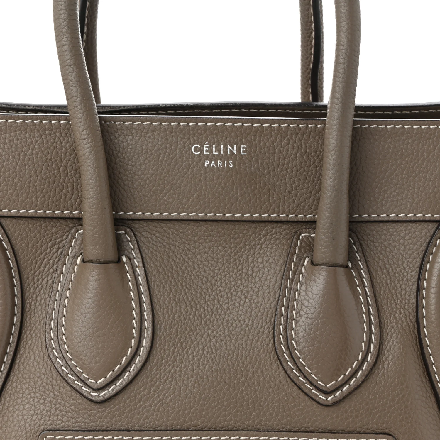 Drummed Calfskin Micro Luggage Souris - Top Club