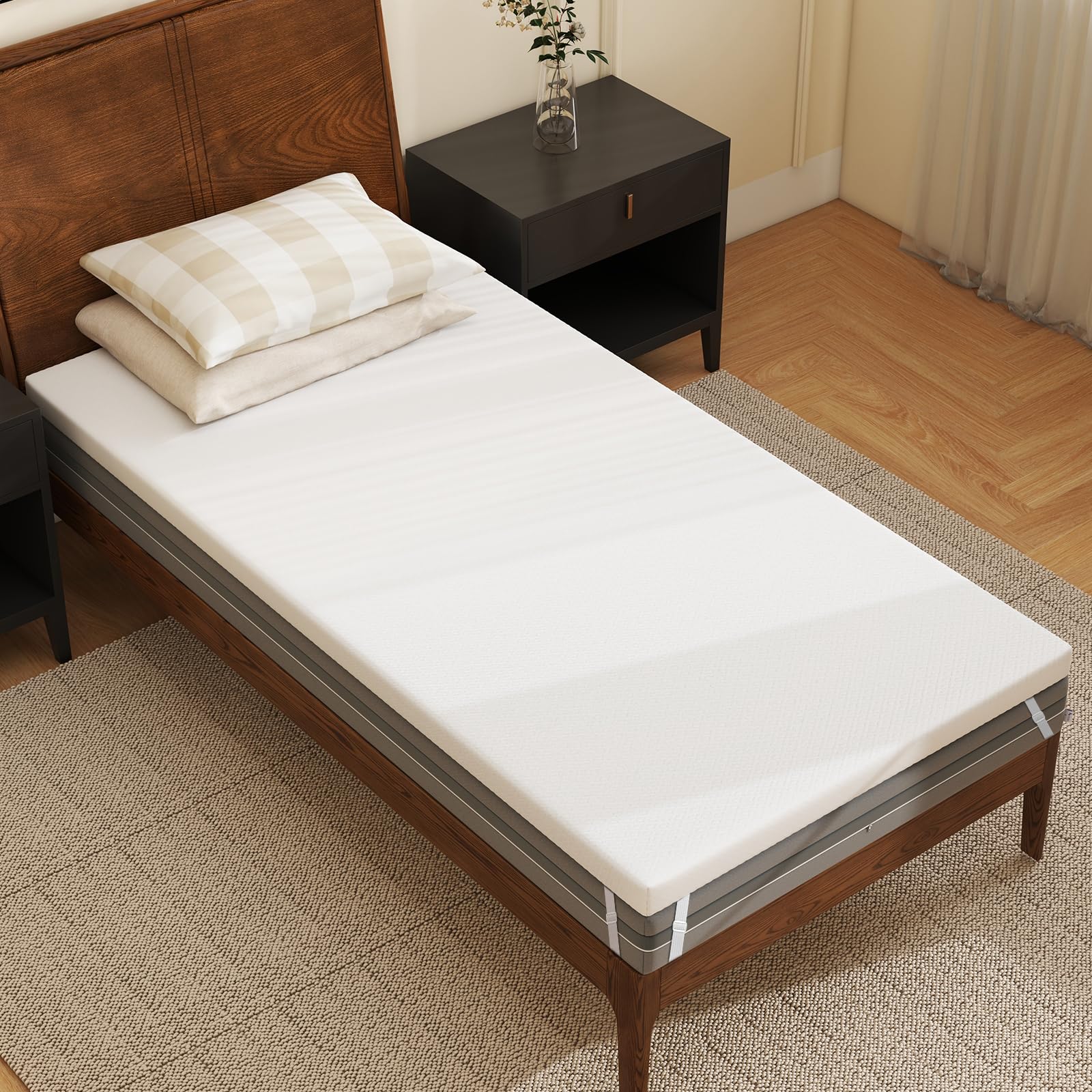 BEFOUNDLOVELY Gel-Infused Memory Foam Mattress Topper