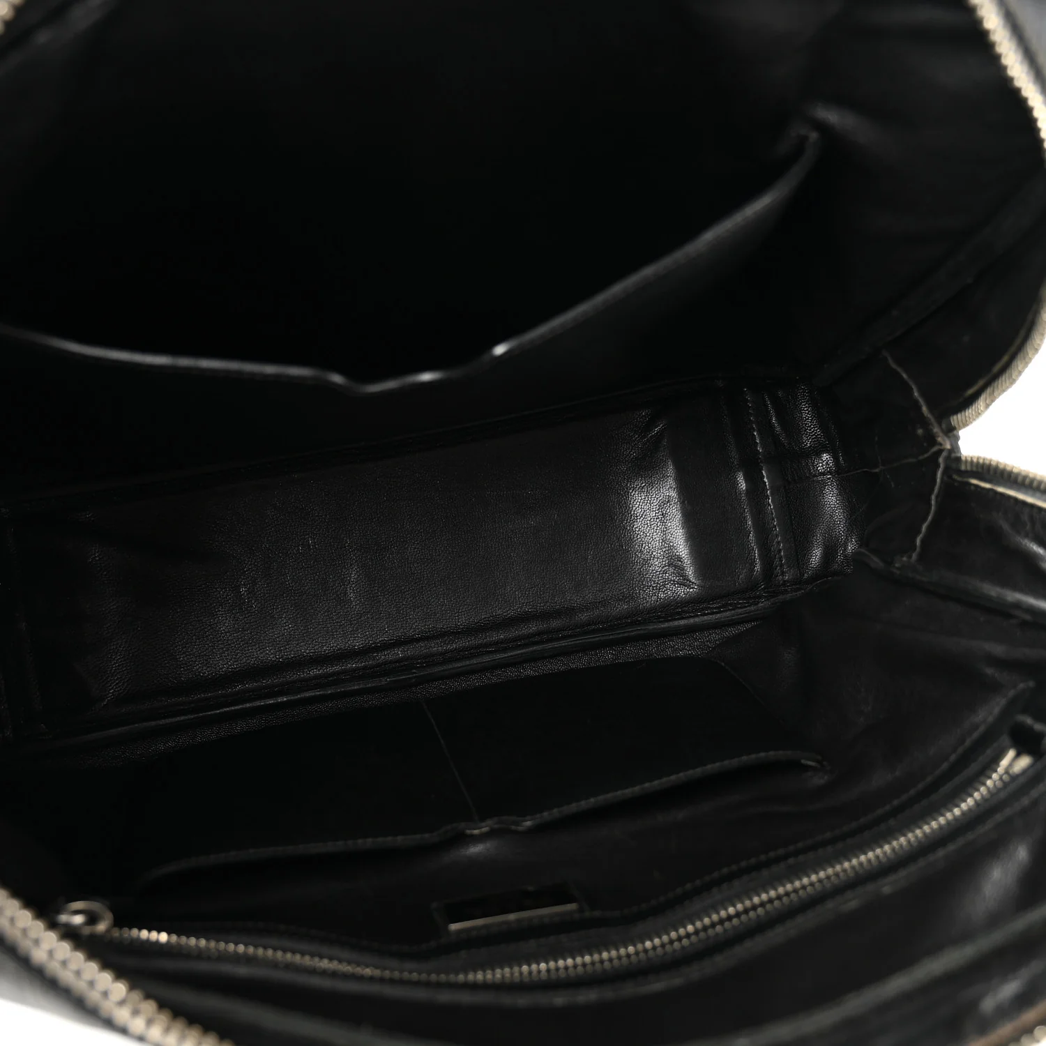 Saffiano Travel Briefcase Black - Top Club