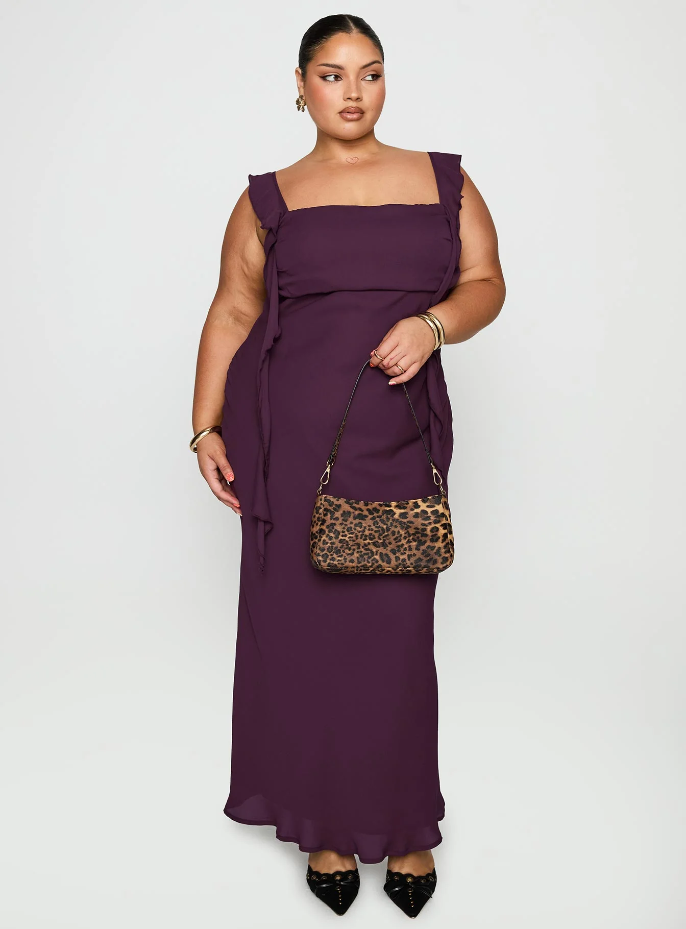 Lanai Maxi Dress Plum Curve