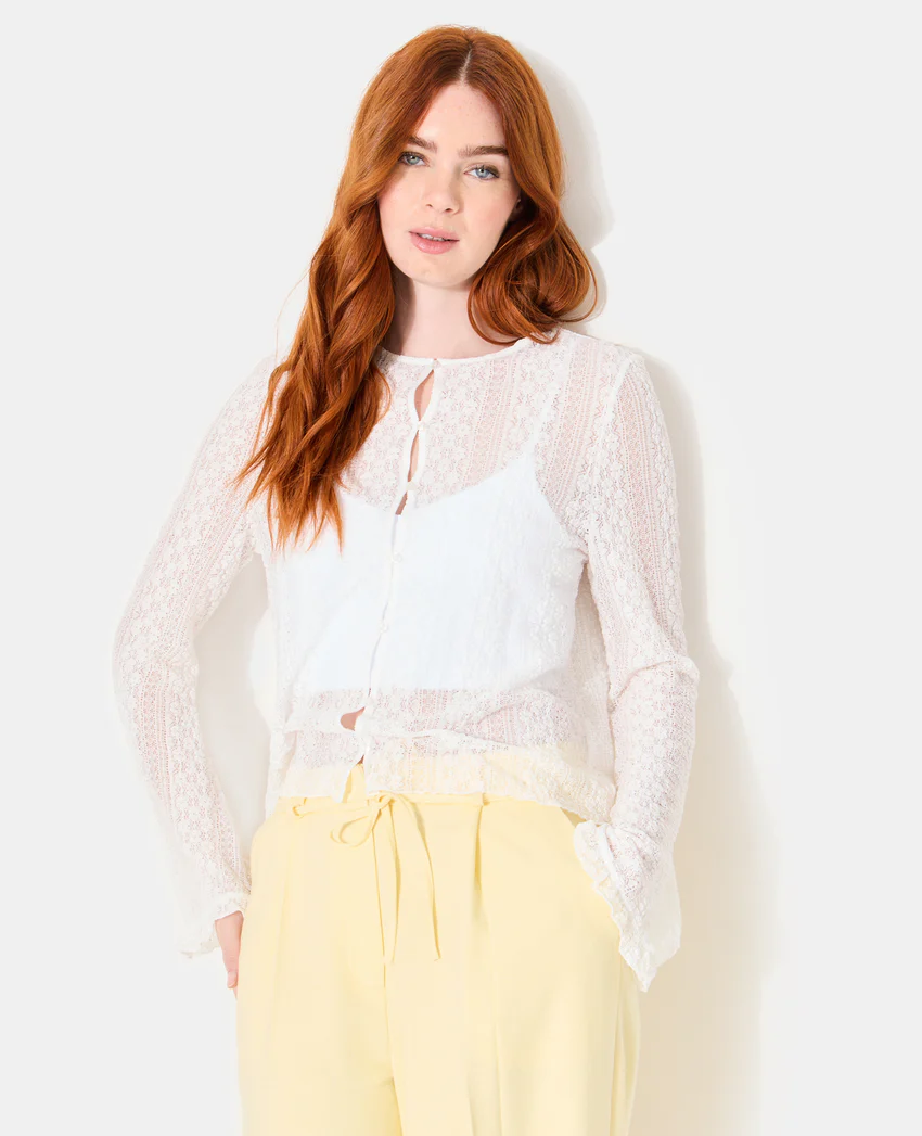 Pimkie Top en dentelle avec manches flare