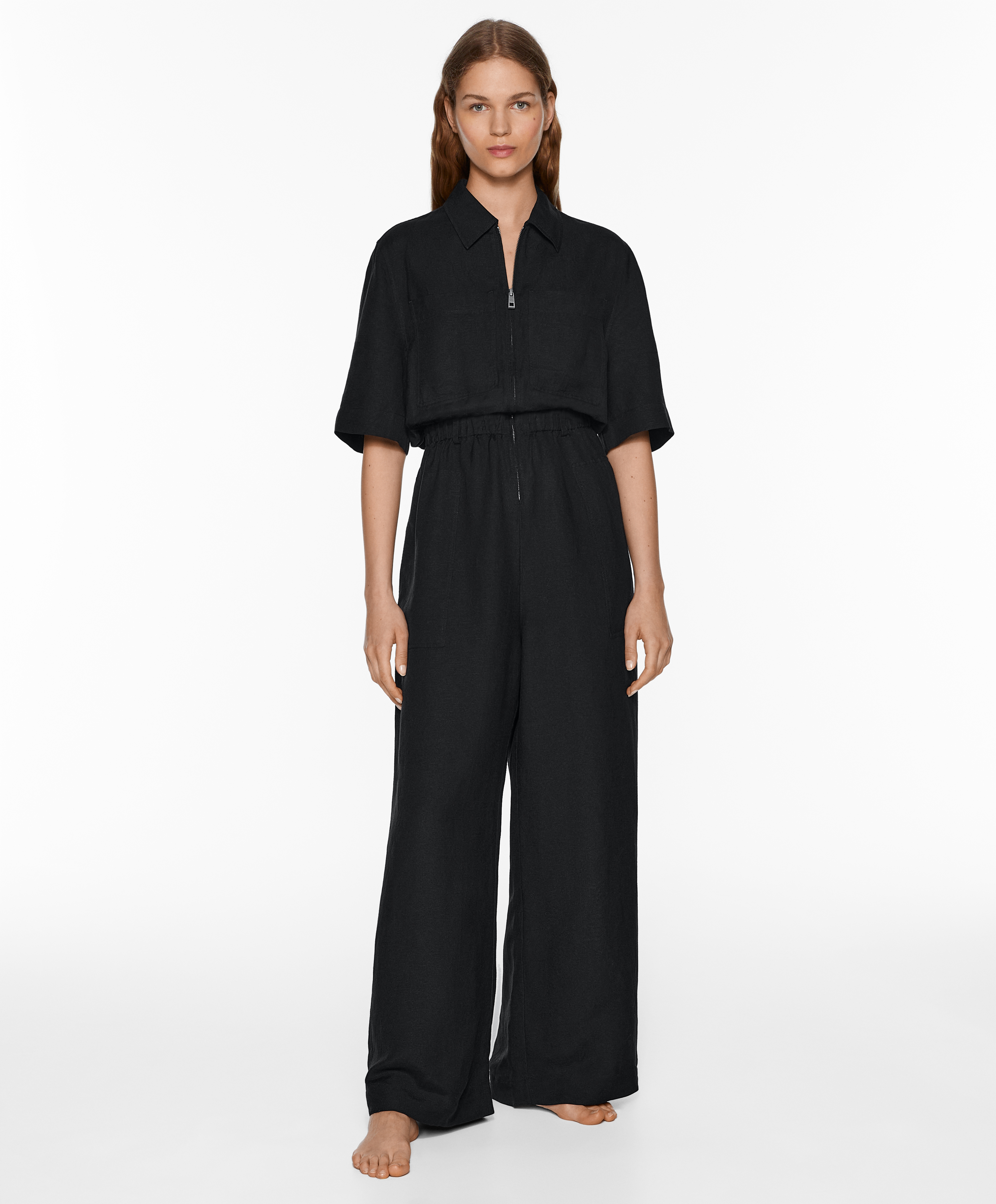 OYSHO Linen blend jumpsuit