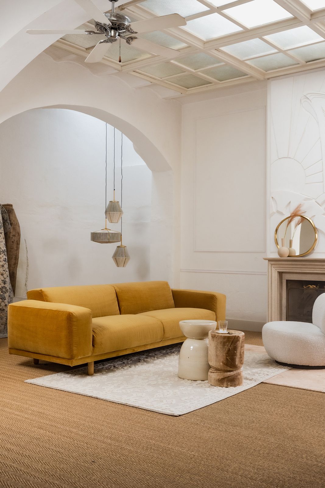 Sir 3-zits bank Dentro taupe