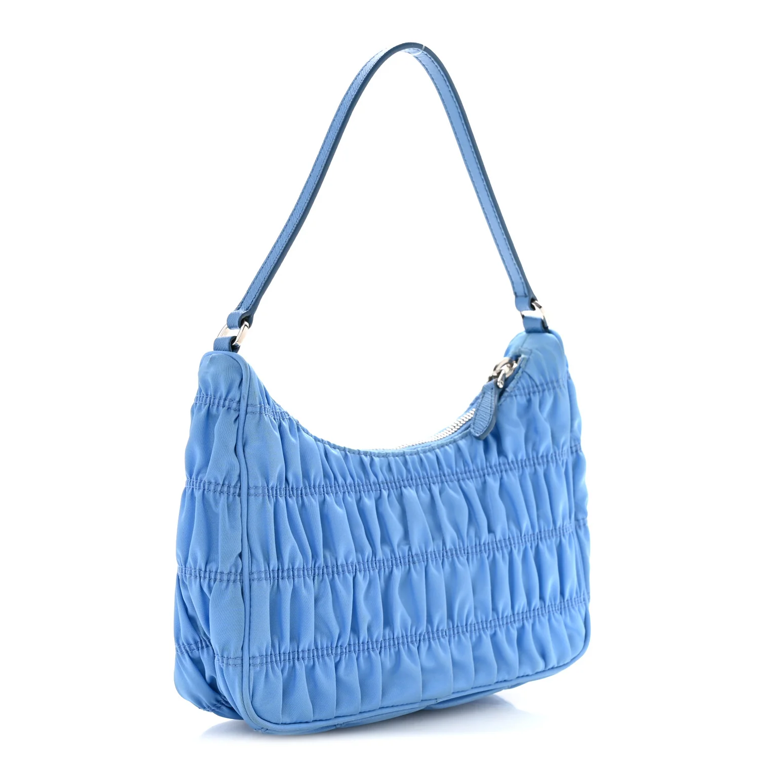 Tessuto Nylon Gaufre Shoulder Bag Pervinca - Top Club