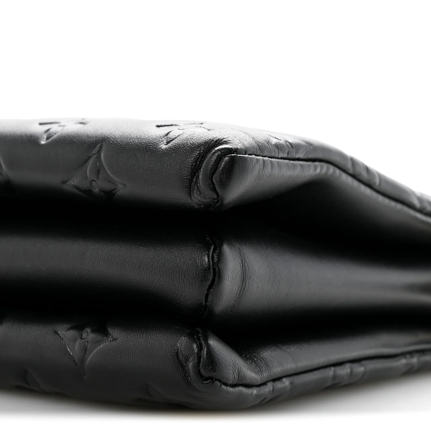 Lambskin Embossed Monogram Coussin PM Black - Top Club