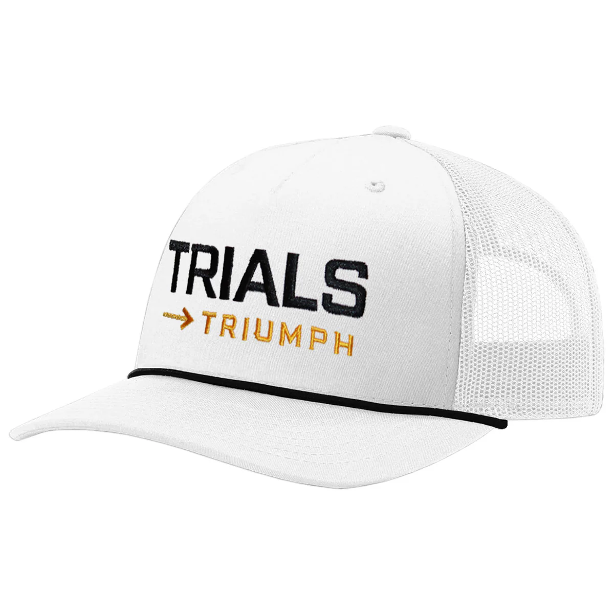 Uscape Richardson 112 Men's Trials to Triumph Adjustable Rope Trucker - White - MoB Apparel