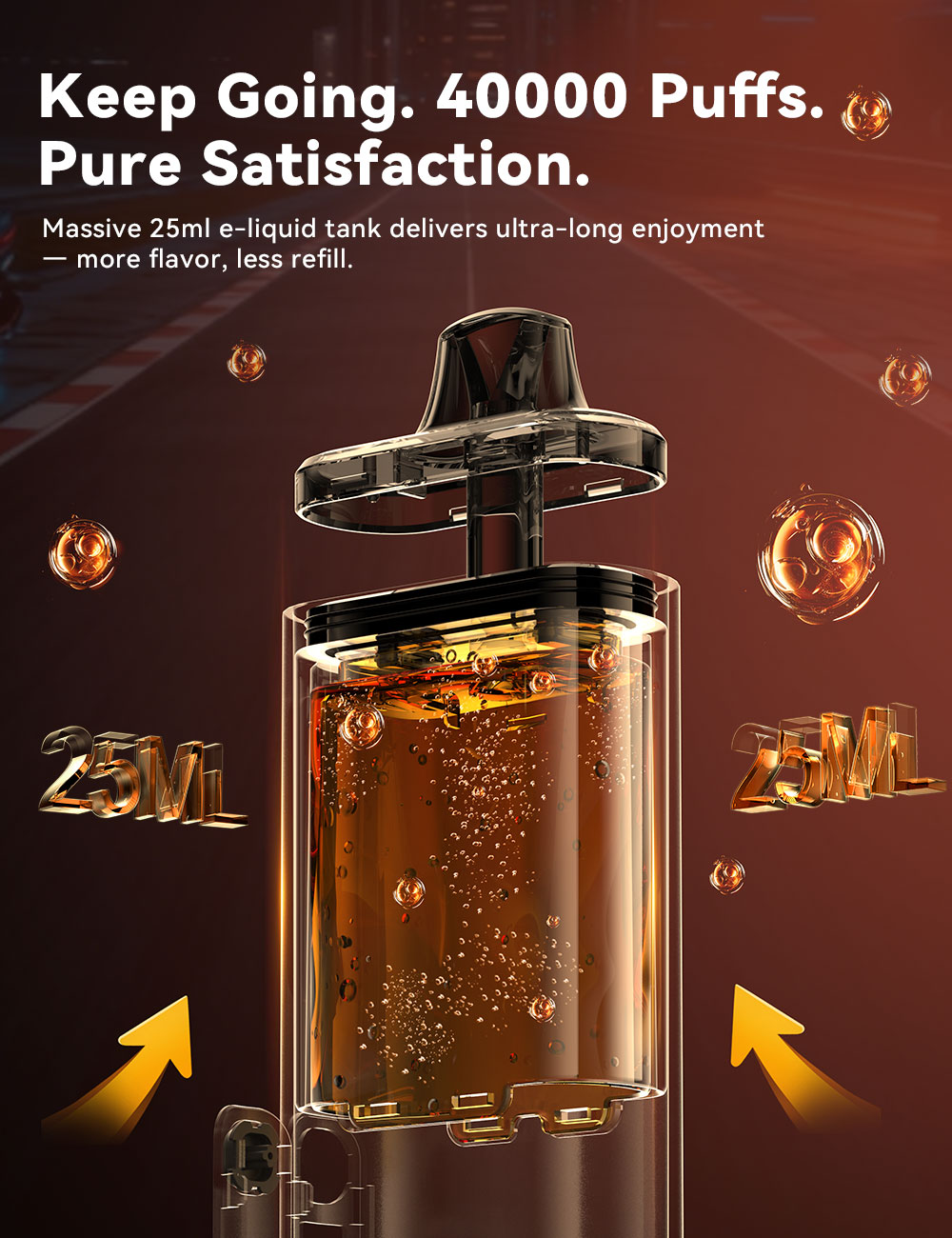VAPEPIE PRO 25ml z&aacute;sobn&iacute;k e-liquidu &ndash; 40000 potahů dlouh&aacute; v&yacute;drž bez doplňov&aacute;n&iacute;