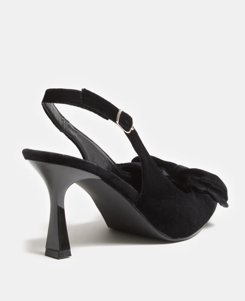 Pimkie Escarpins pointus en velours avec nœud
