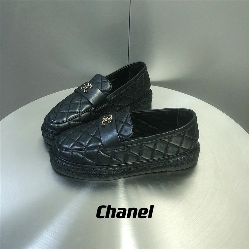chanel diamond hemp rope loafers fisherman s shoes - Sneaker Replica Workshop