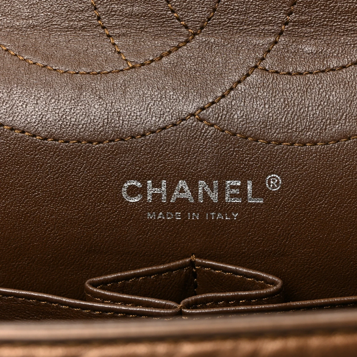 Metallic Aged Calfskin Quilted 2.55 Reissue 227 Flap Bronze - Top Club