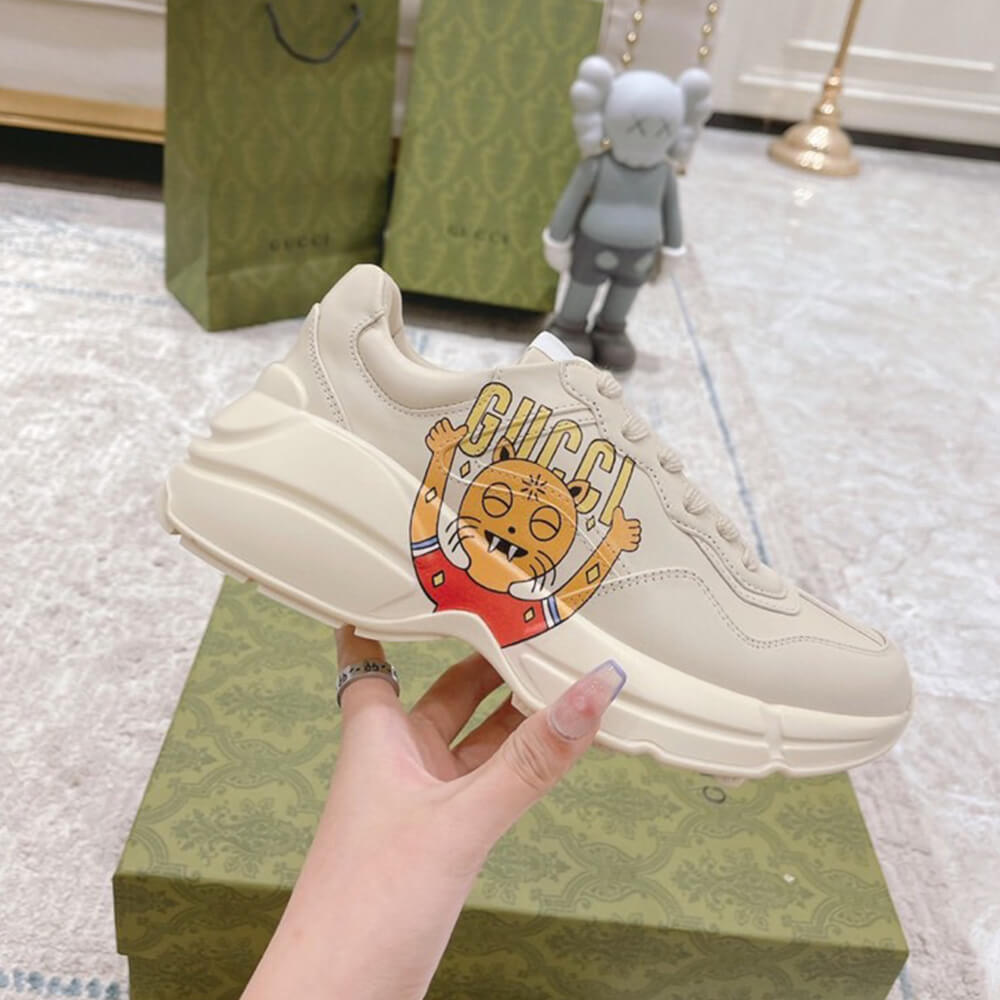 Rhyton sneaker with cat print - Top Club