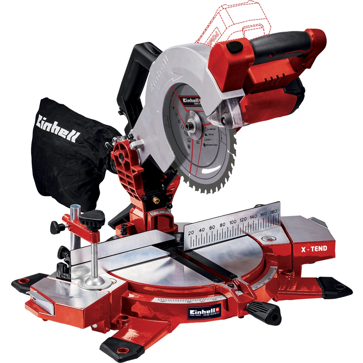 Einhell Troncatrice a batteria Einhell te-ms 18/210 Li