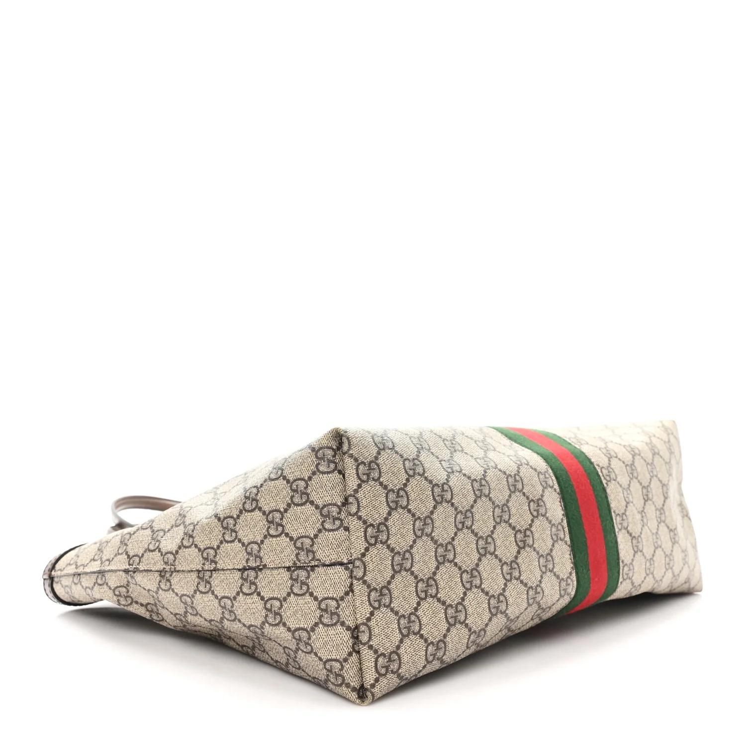 GG Supreme Monogram Medium Ophidia Shopping Tote Brown - Top Club