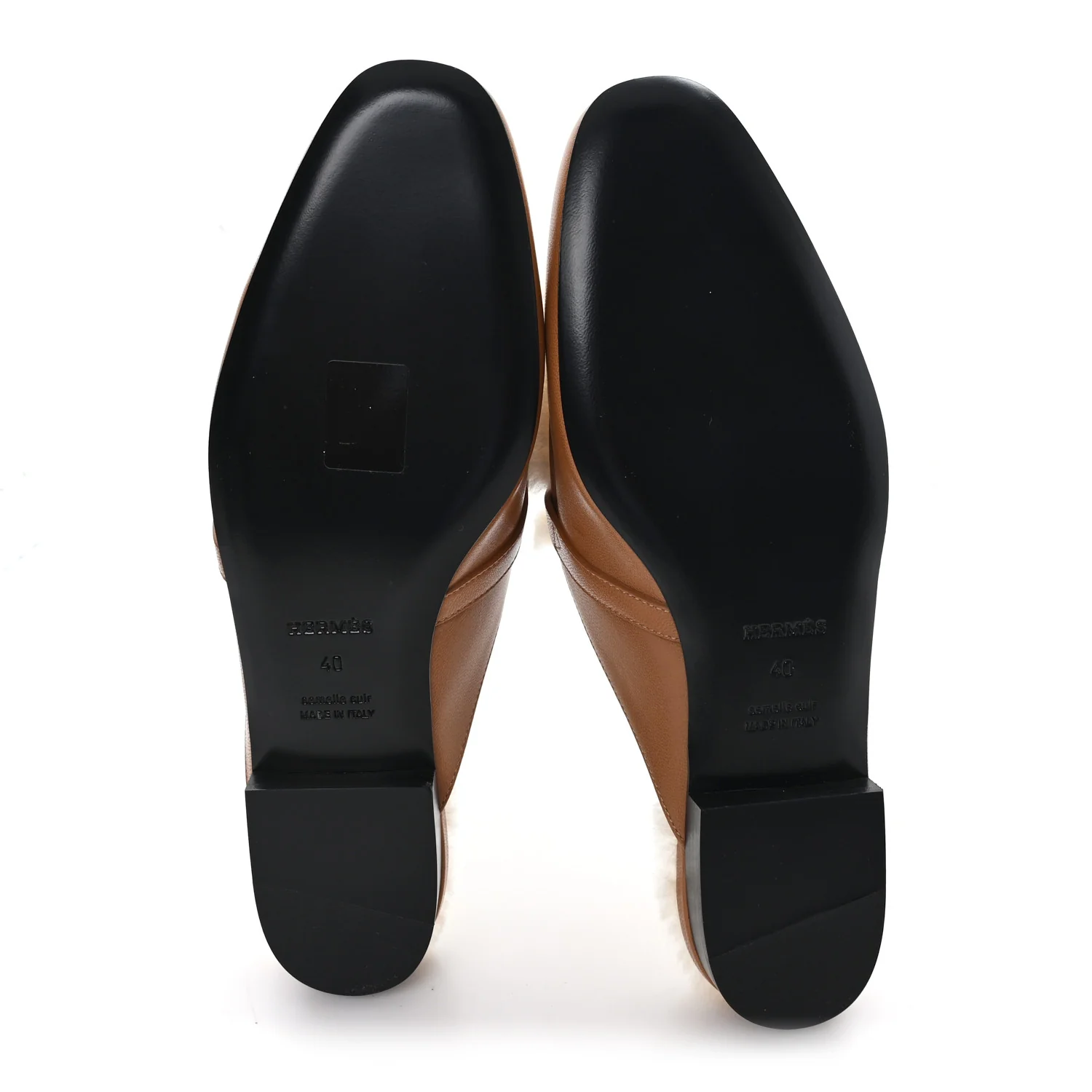 Goatskin Shearling Womens Oz Mules 40 Naturel Ecru - Top Club