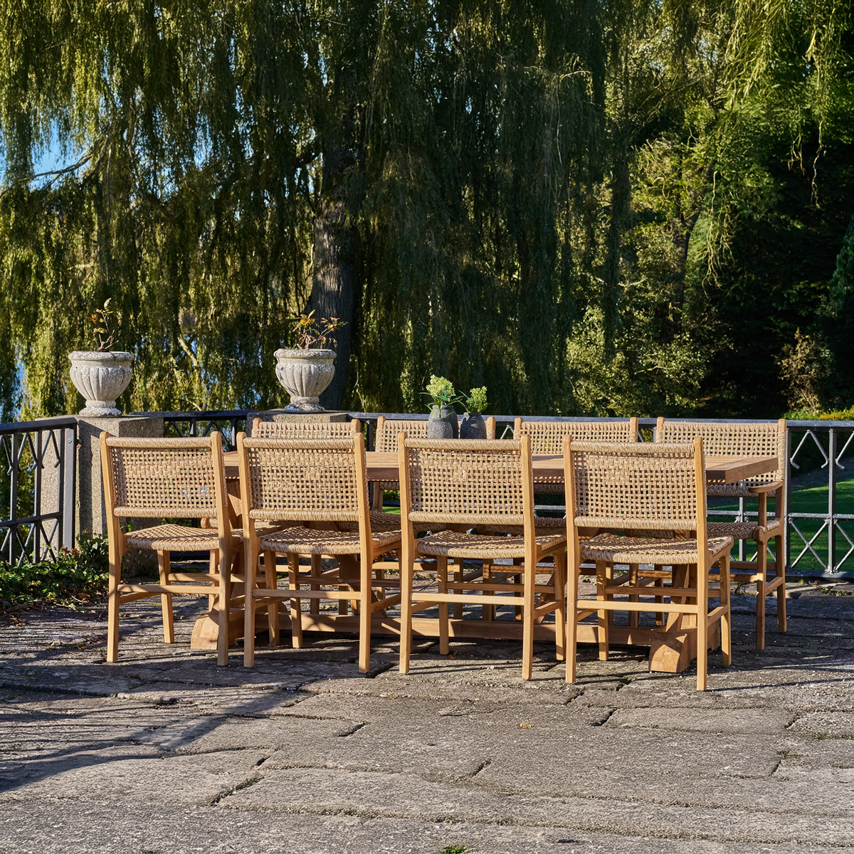 Houten tuinstoel Elodie Naturel