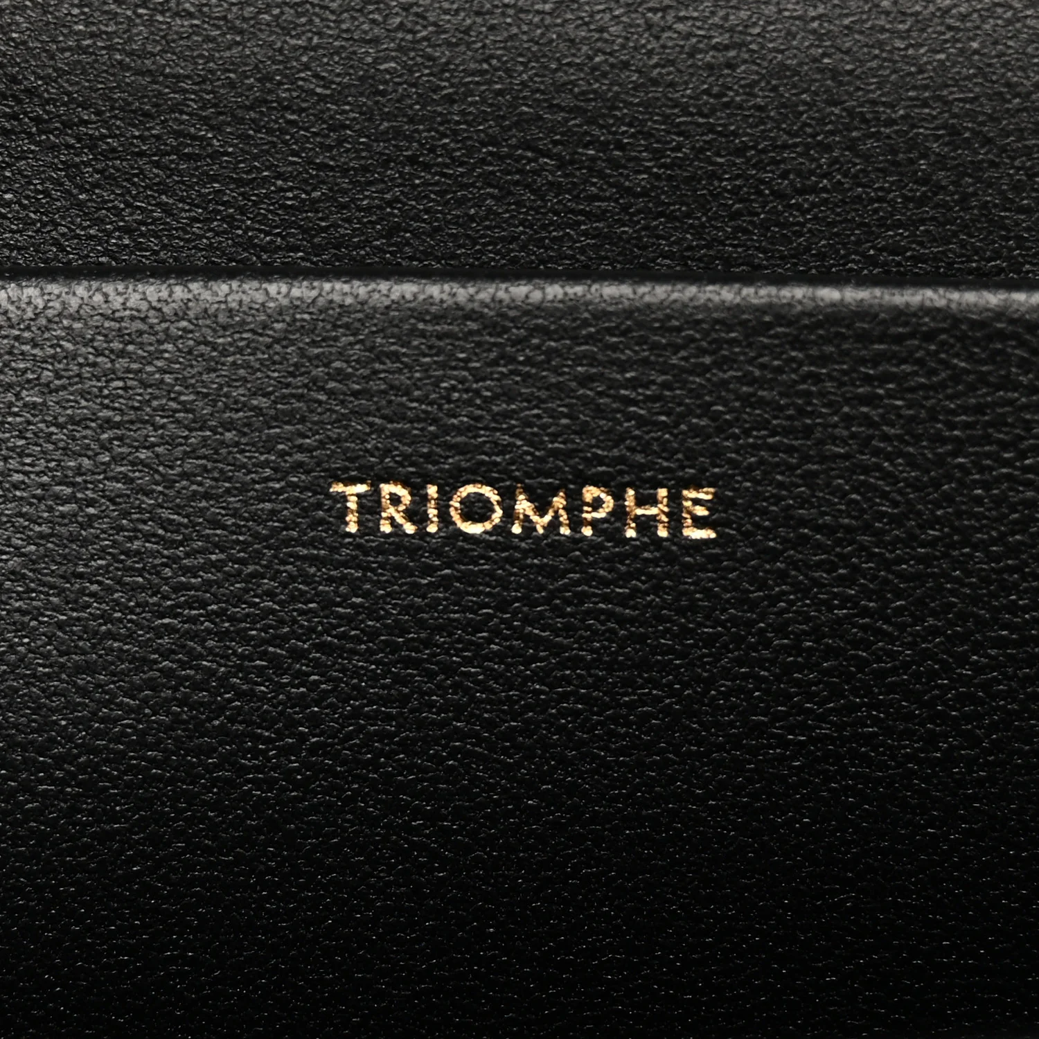 Shiny Calfskin Triomphe Chain Shoulder Bag Black - Top Club